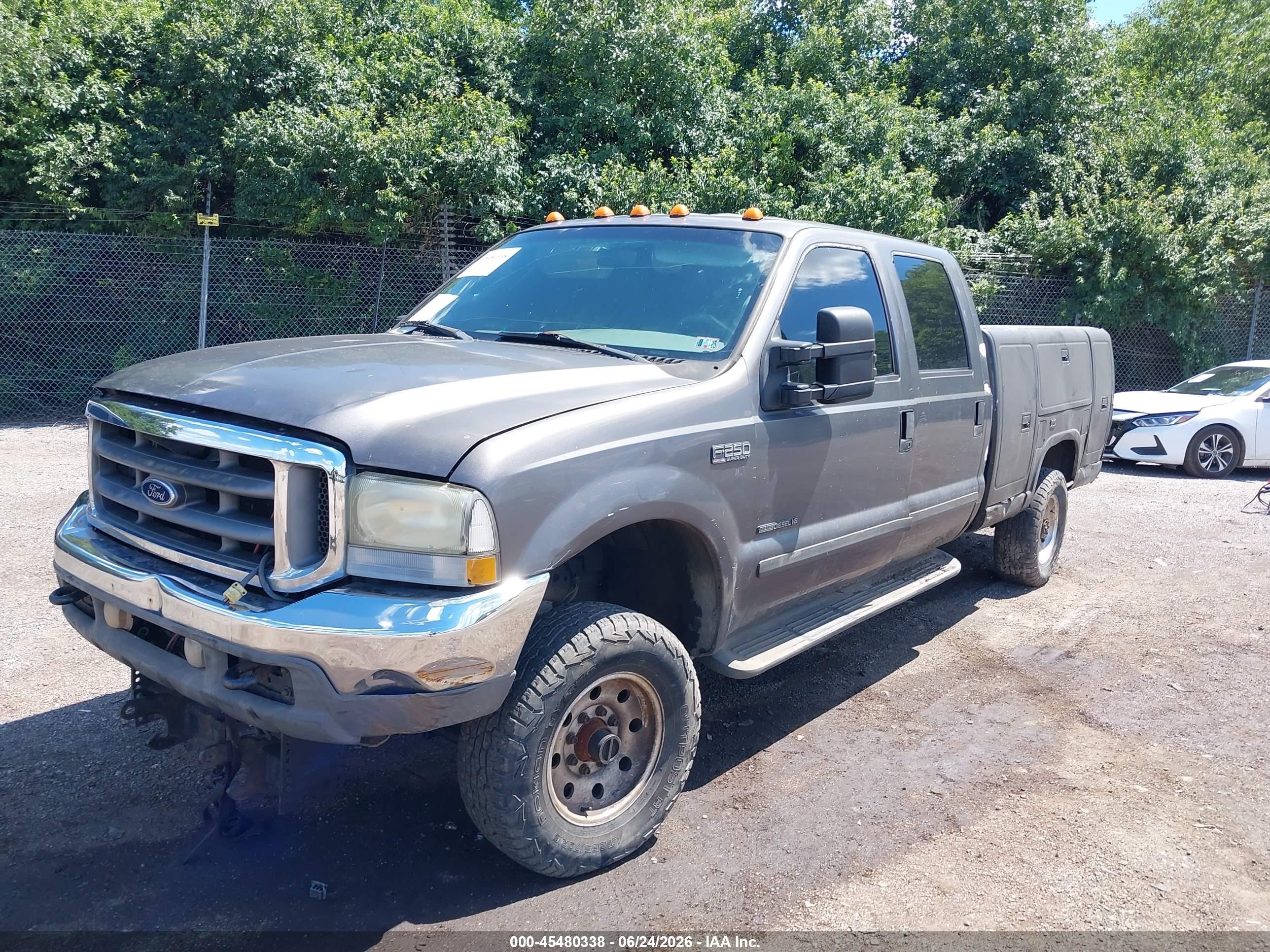 2003 Ford F-250 Lariat/xl/xlt Brown vin: 1FTNW21F83EB30585