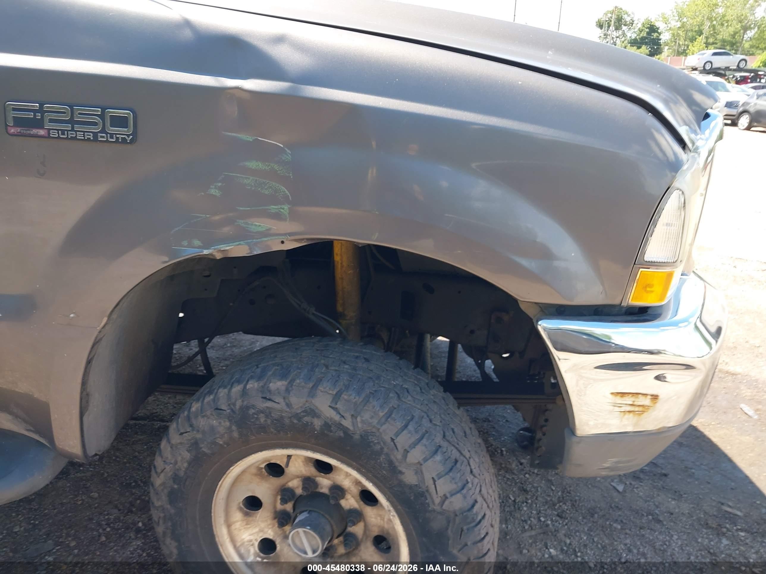 2003 Ford F-250 Lariat/xl/xlt Brown vin: 1FTNW21F83EB30585