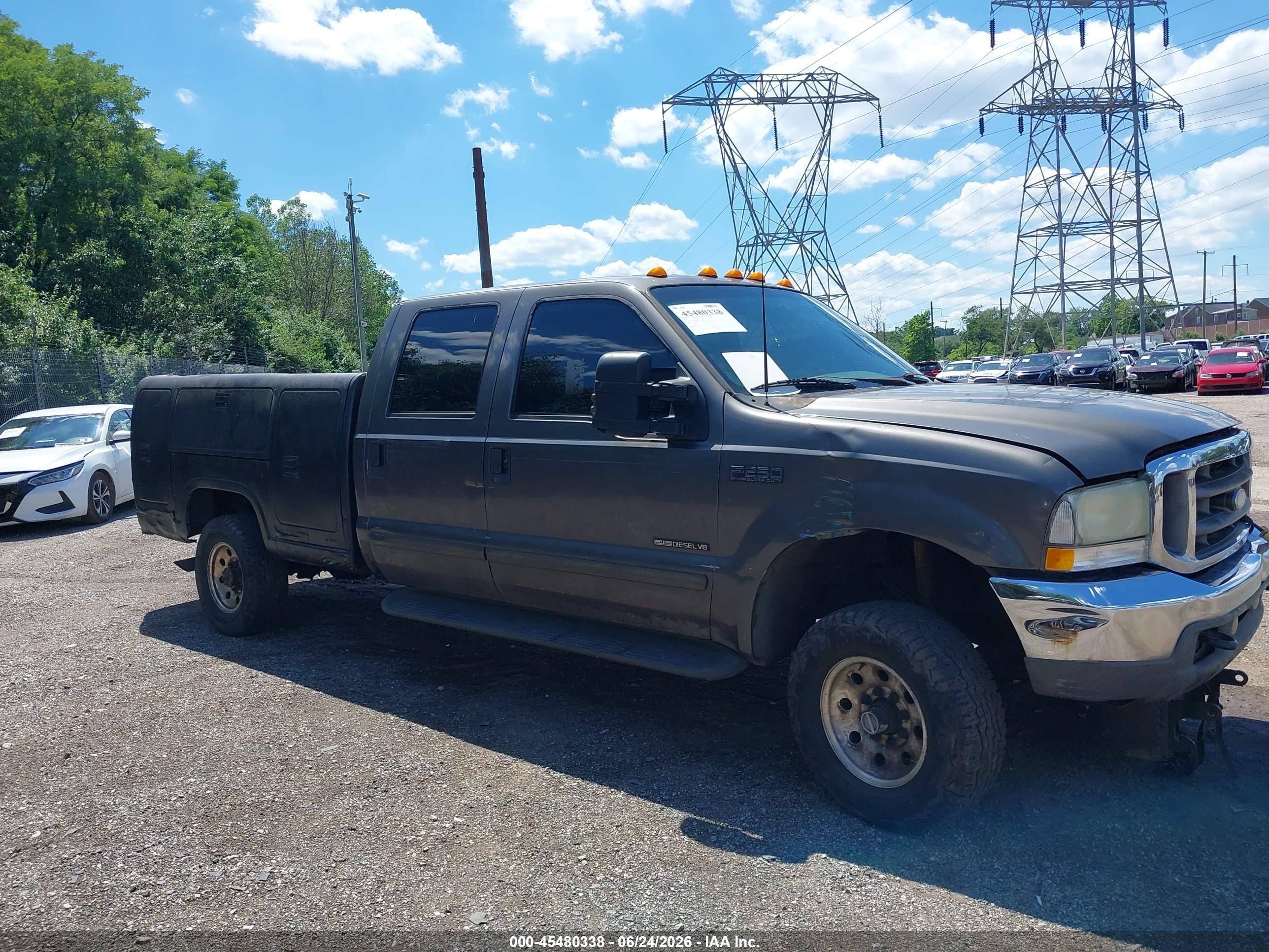 2003 Ford F-250 Lariat/xl/xlt Brown vin: 1FTNW21F83EB30585