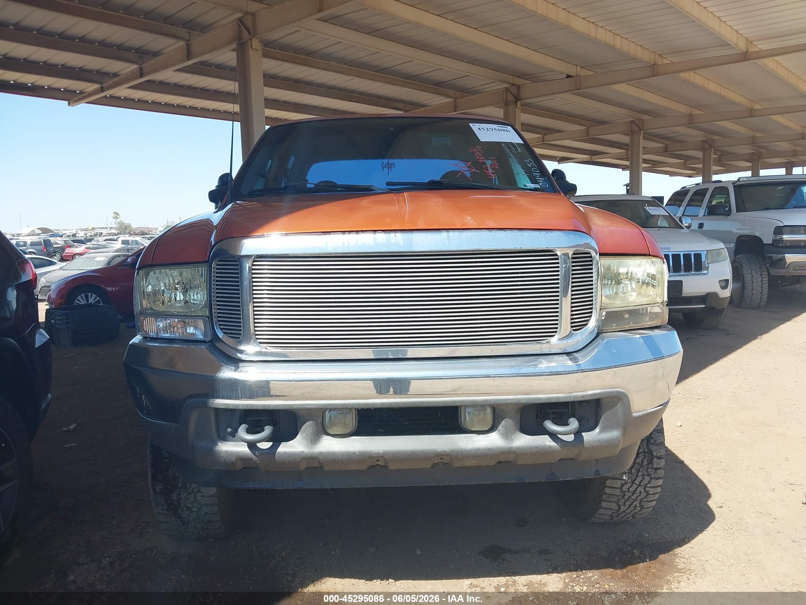 2001 Ford F-250 Lariat/xl/xlt Orange vin: 1FTNW21F91EC49033