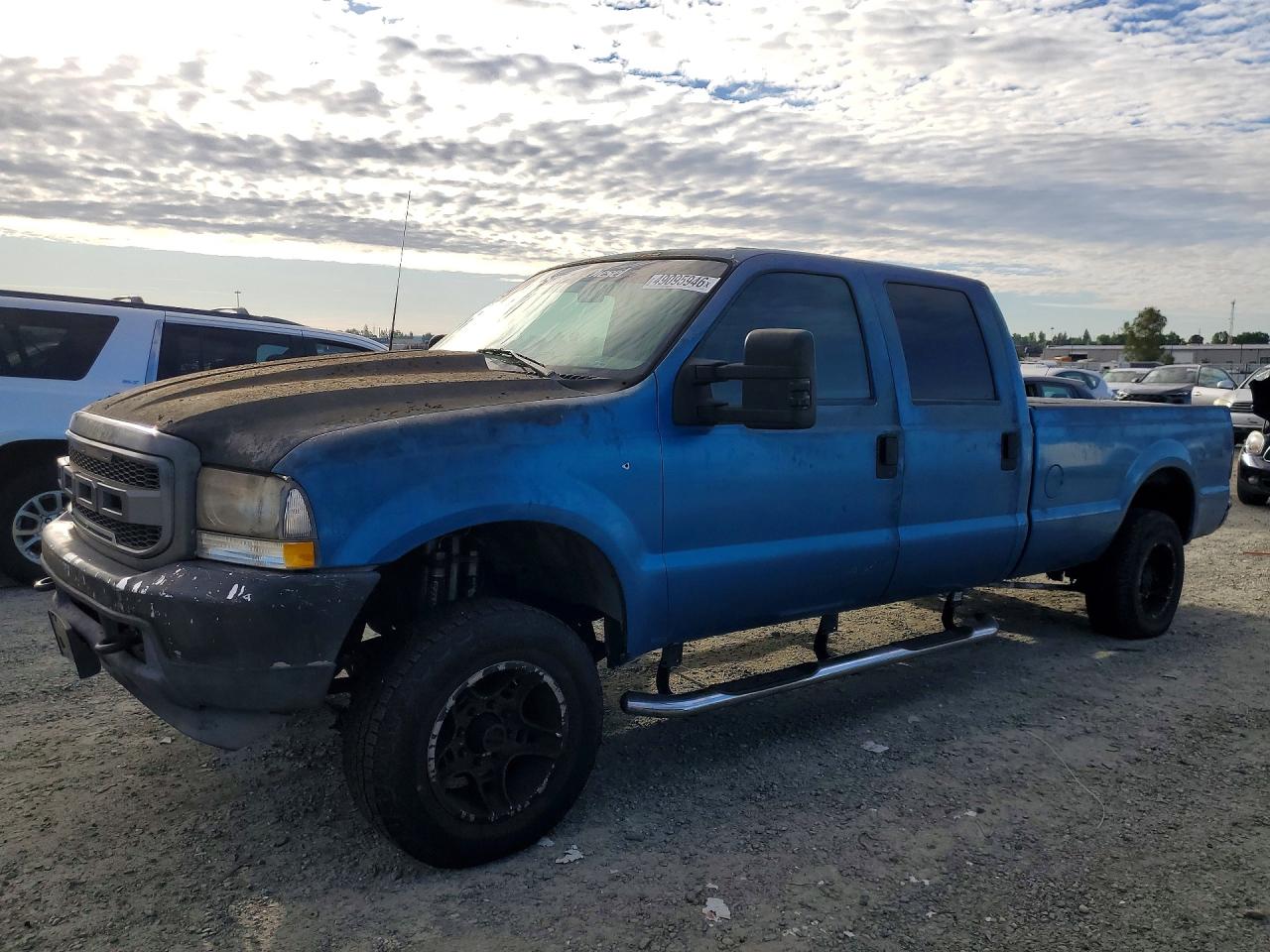 2001 Ford F250 Super Duty Blue vin: 1FTNW21F91ED24376