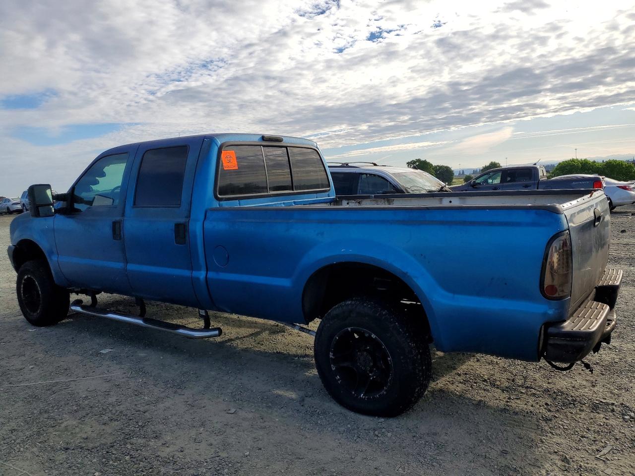 2001 Ford F250 Super Duty Blue vin: 1FTNW21F91ED24376