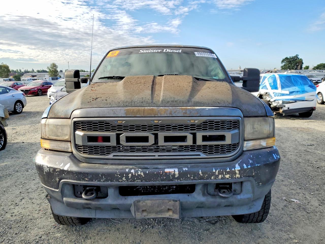 2001 Ford F250 Super Duty Blue vin: 1FTNW21F91ED24376