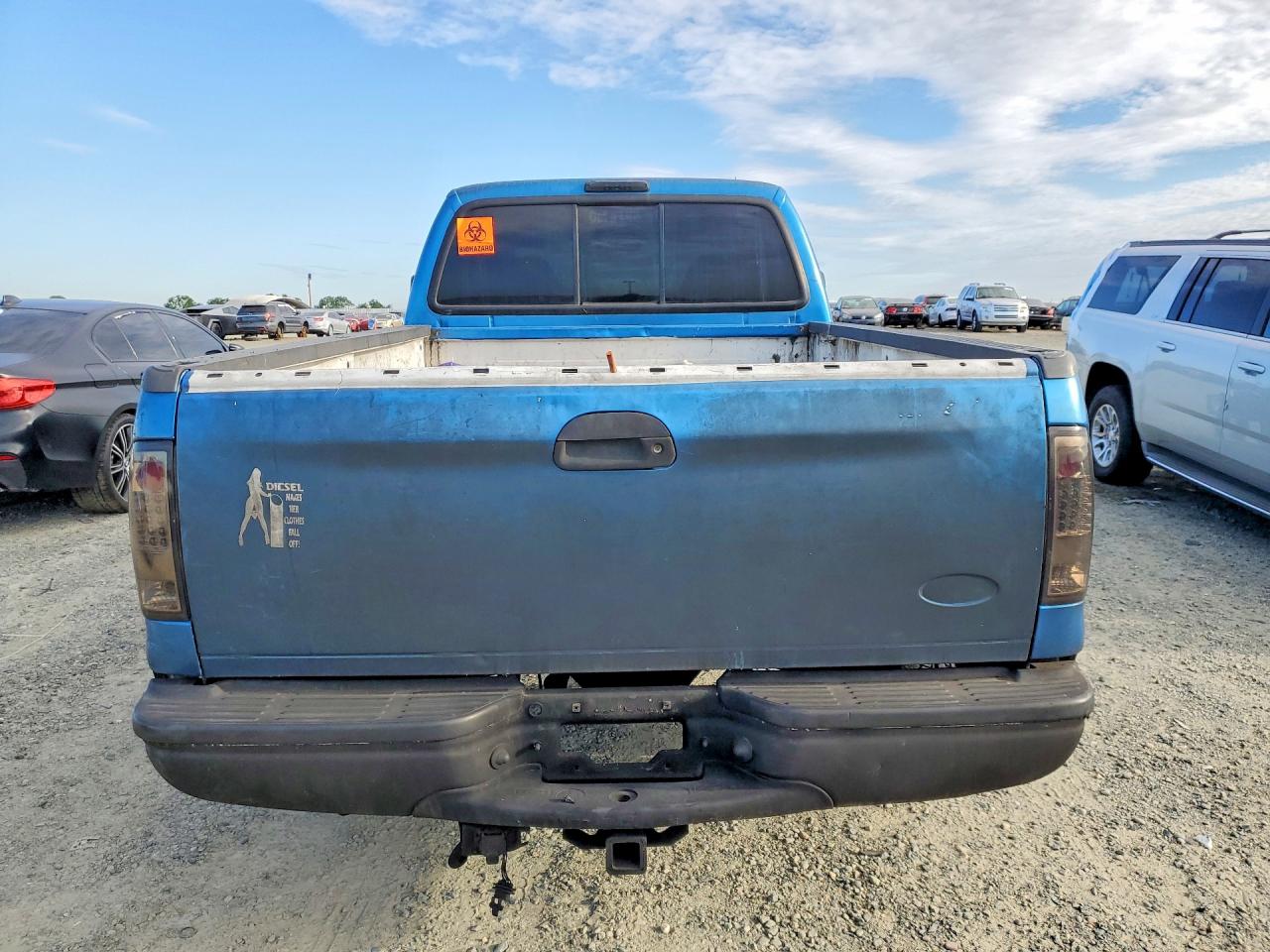 2001 Ford F250 Super Duty Blue vin: 1FTNW21F91ED24376