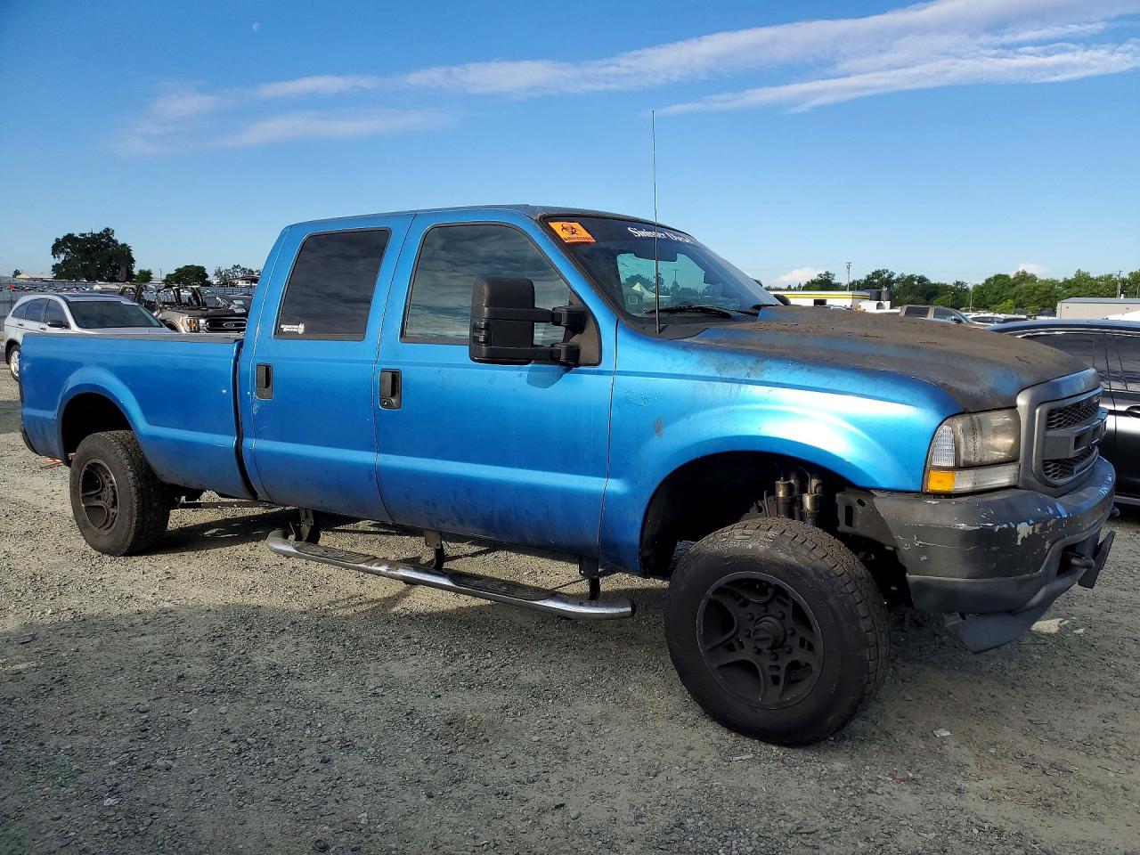 2001 Ford F250 Super Duty Blue vin: 1FTNW21F91ED24376