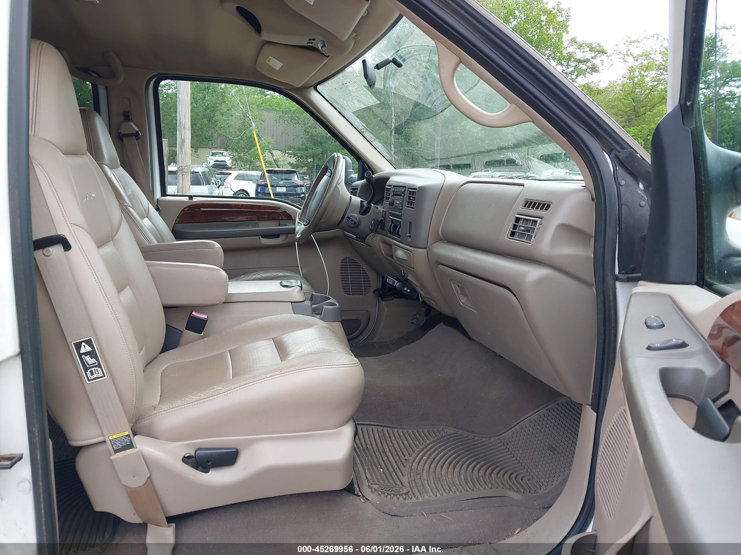 2001 Ford F-250 Lariat/xl/xlt White vin: 1FTNW21F91ED55174