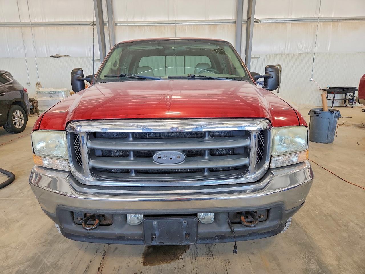 2002 Ford F250 Super Duty Red vin: 1FTNW21F92EA68094