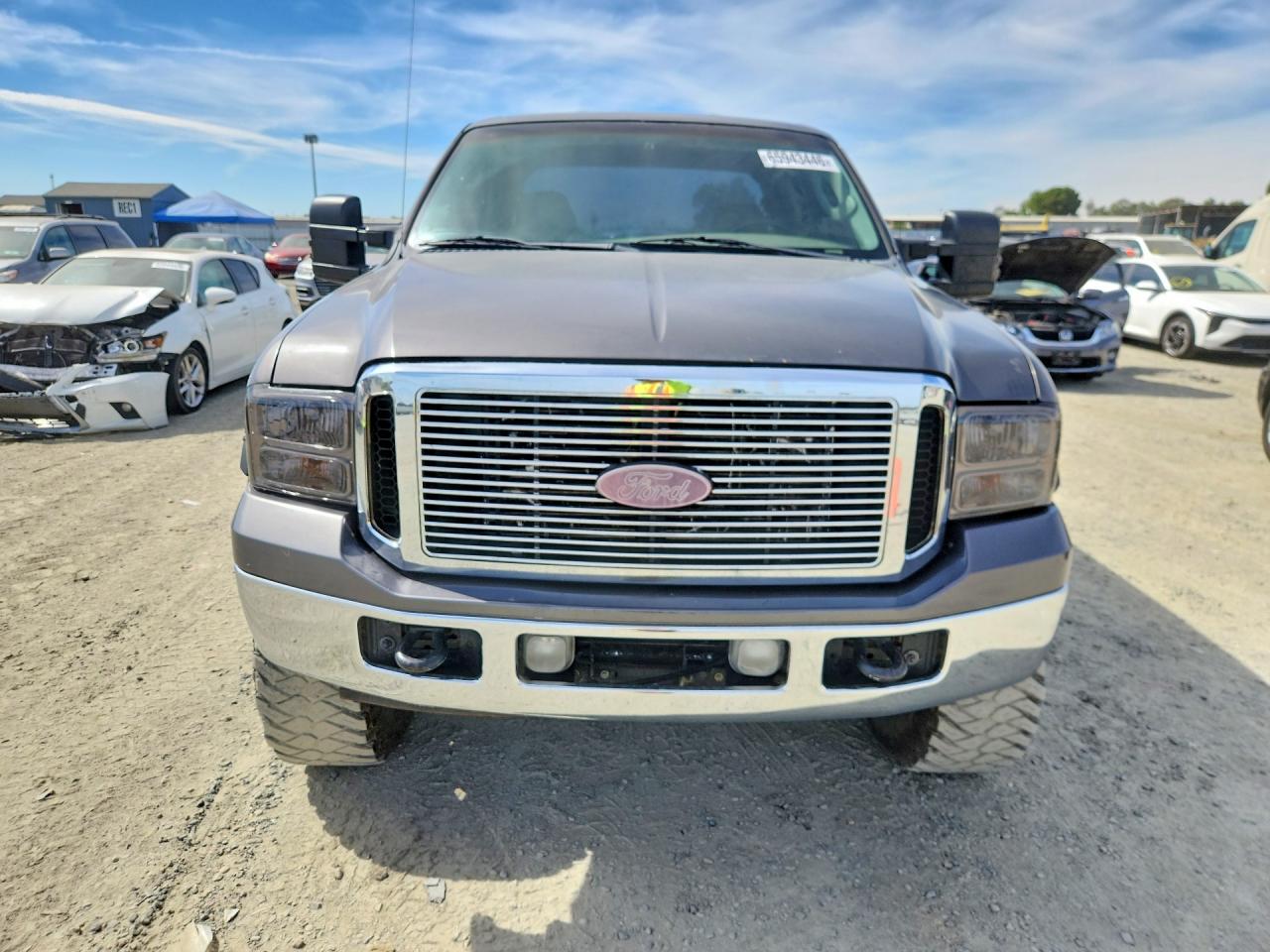 2002 Ford F250 Super Duty Gray vin: 1FTNW21F92EB86324