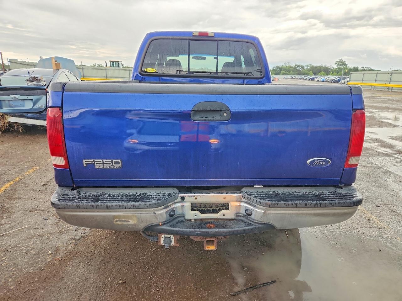 2003 Ford F250 Super Duty Blue vin: 1FTNW21F93EA07166