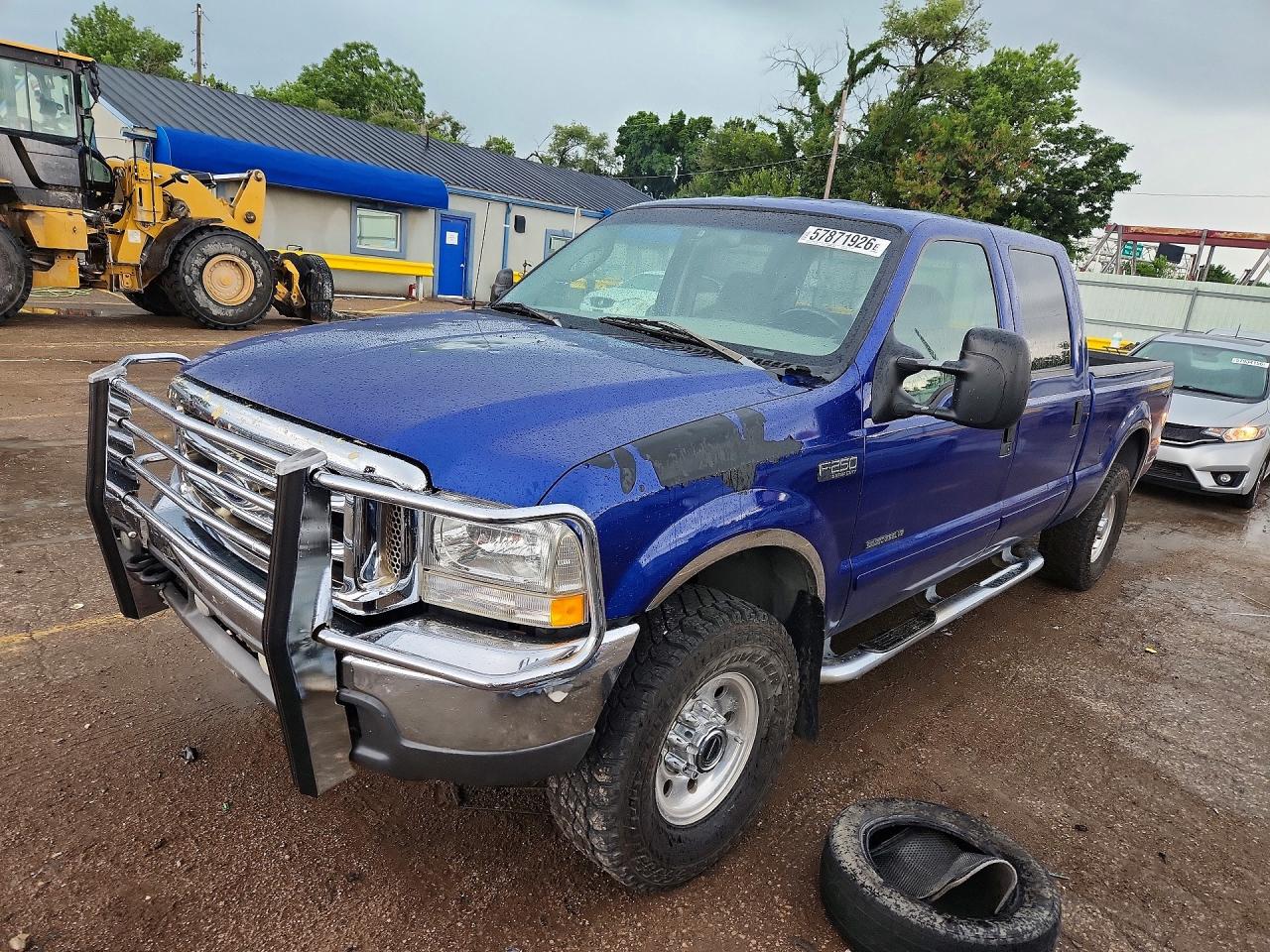 2003 Ford F250 Super Duty Blue vin: 1FTNW21F93EA07166