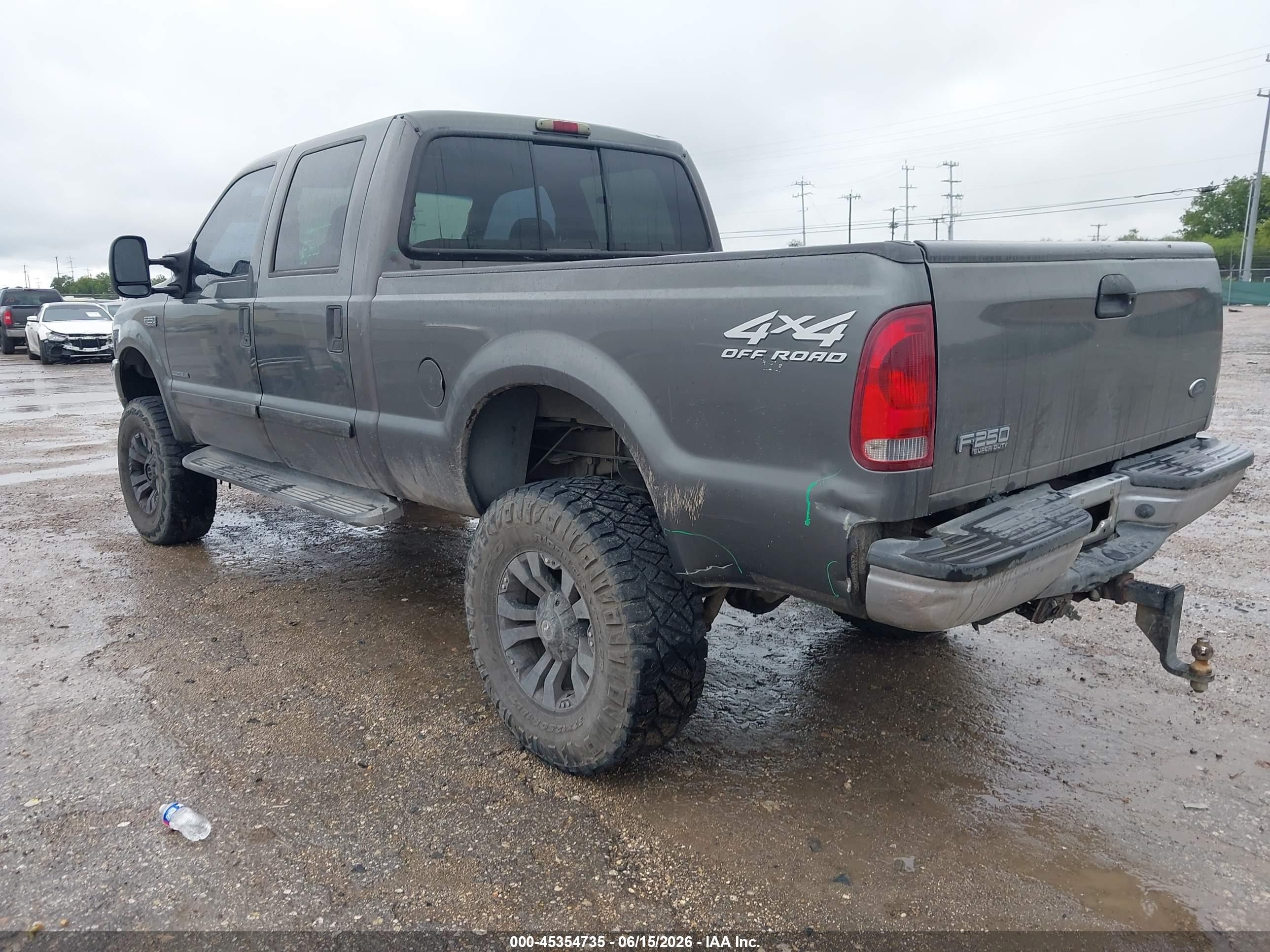 2002 Ford F-250 Lariat/xl/xlt Gray vin: 1FTNW21FX2EB67488
