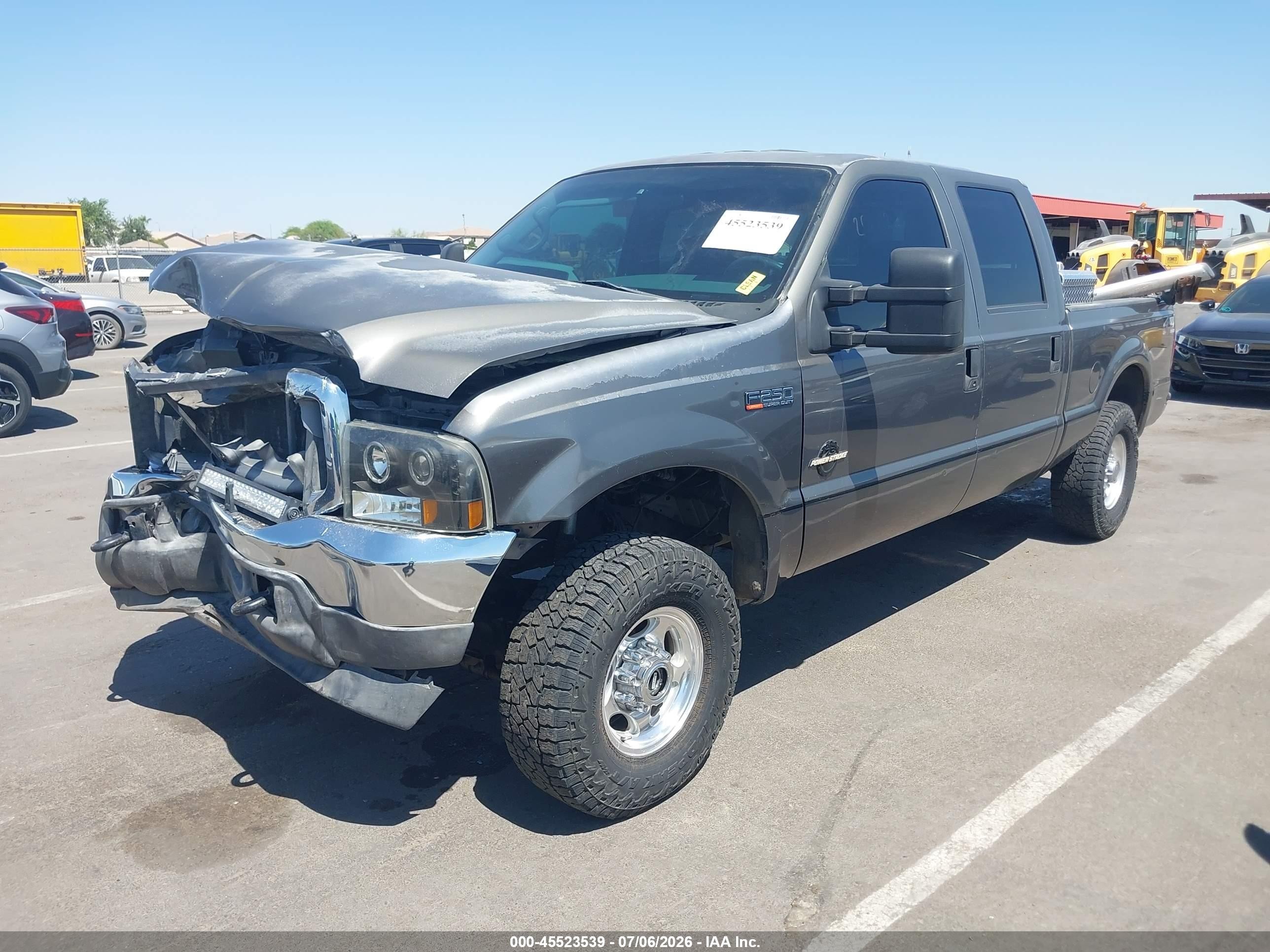 2002 Ford F-250 Lariat/xl/xlt Серый vin: 1FTNW21FX2ED44301
