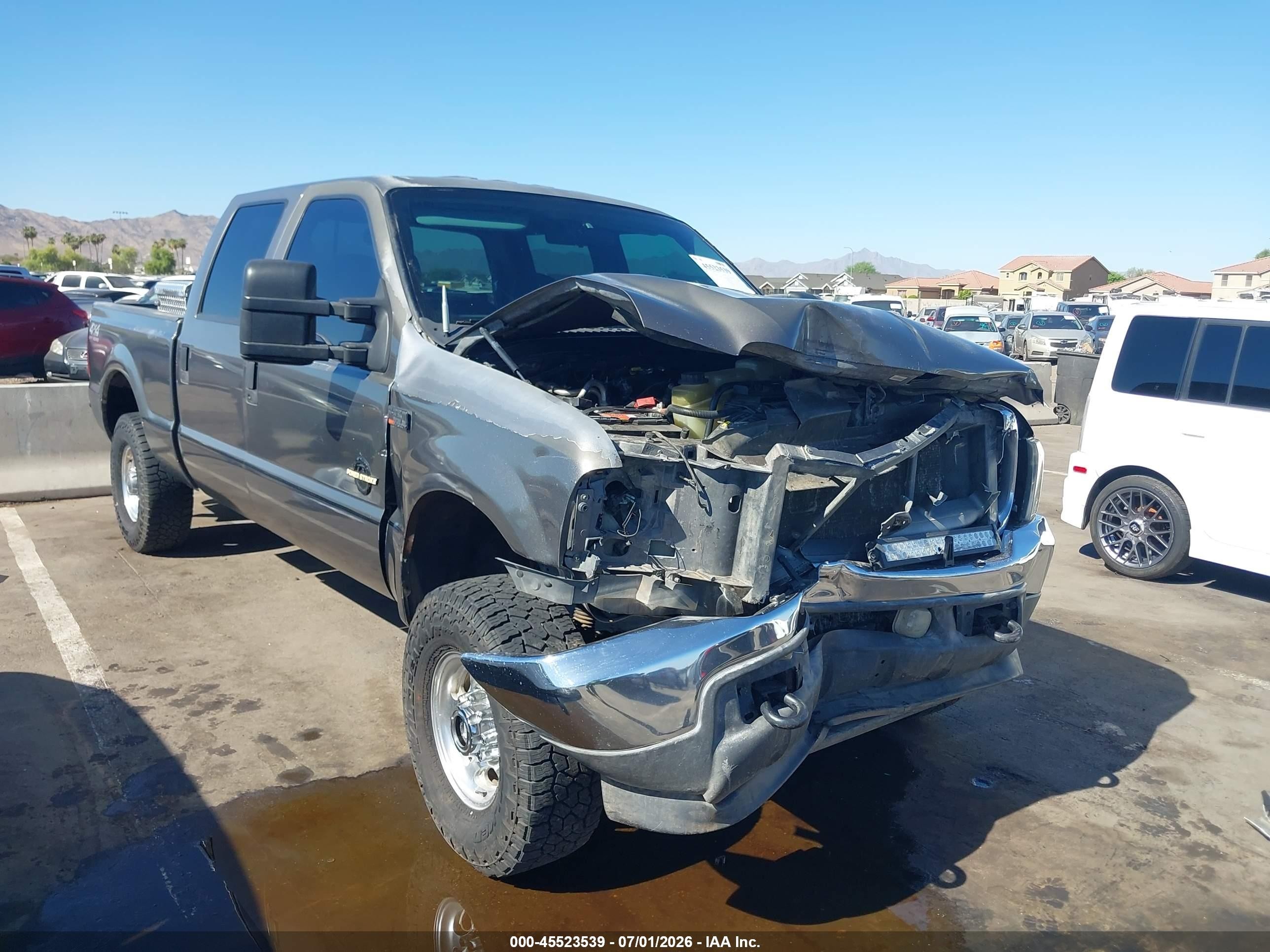 2002 Ford F-250 Lariat/xl/xlt Серый vin: 1FTNW21FX2ED44301
