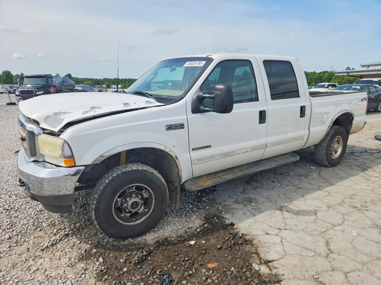2003 Ford F250 Super Duty White vin: 1FTNW21FX3EA73550