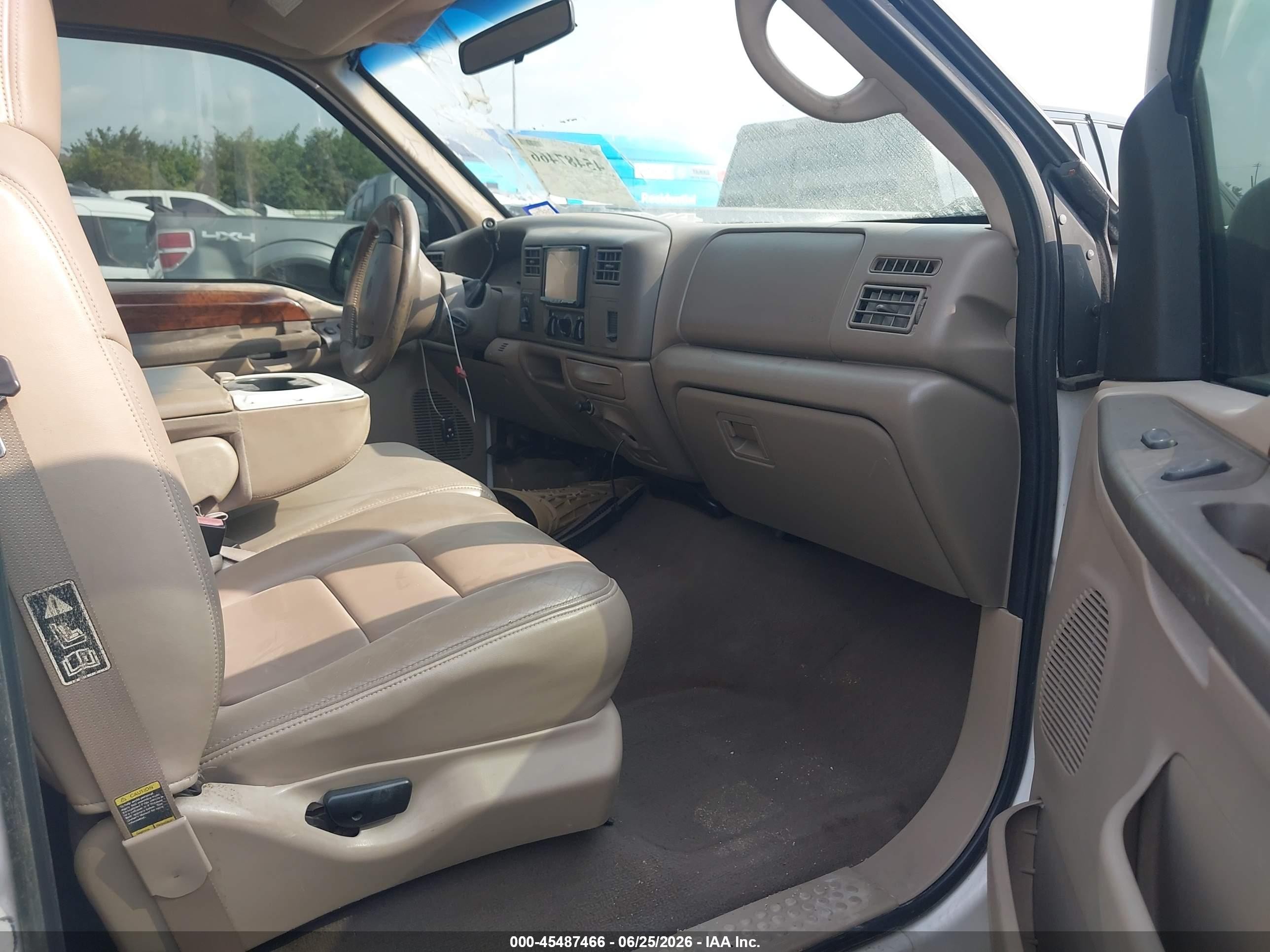2001 Ford F-250 Lariat/xl/xlt White vin: 1FTNW21L01EC20235