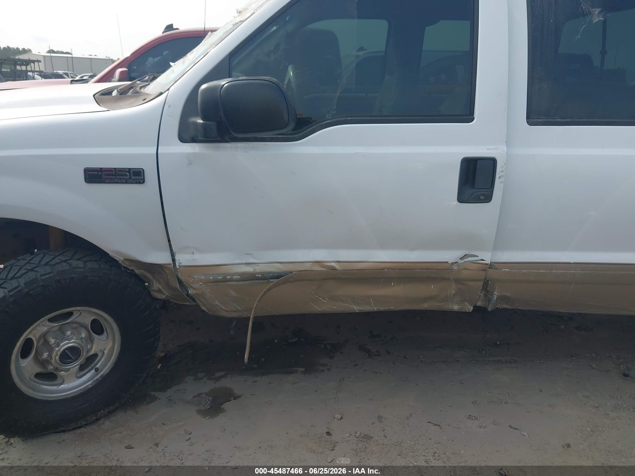 2001 Ford F-250 Lariat/xl/xlt White vin: 1FTNW21L01EC20235