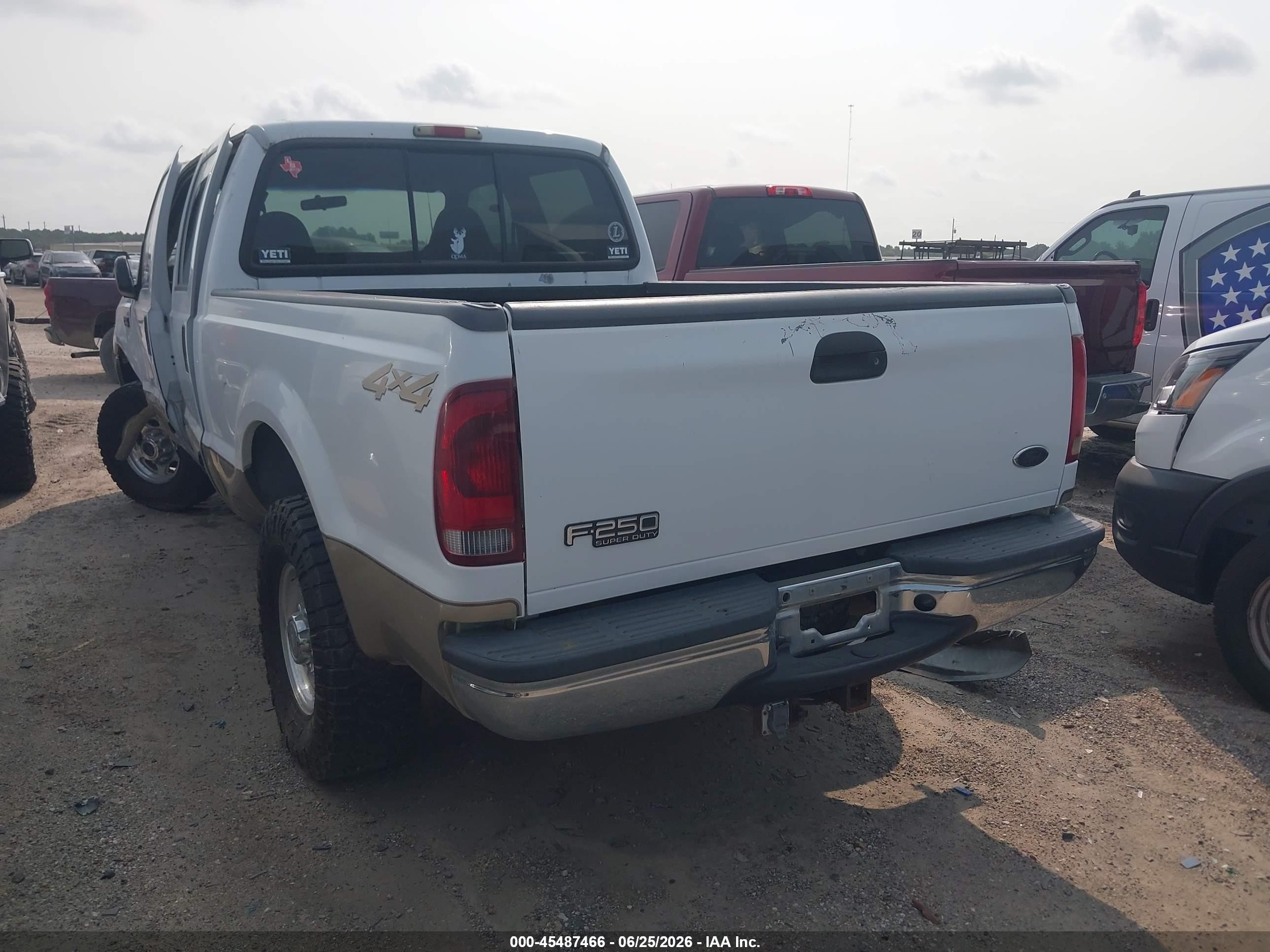 2001 Ford F-250 Lariat/xl/xlt White vin: 1FTNW21L01EC20235