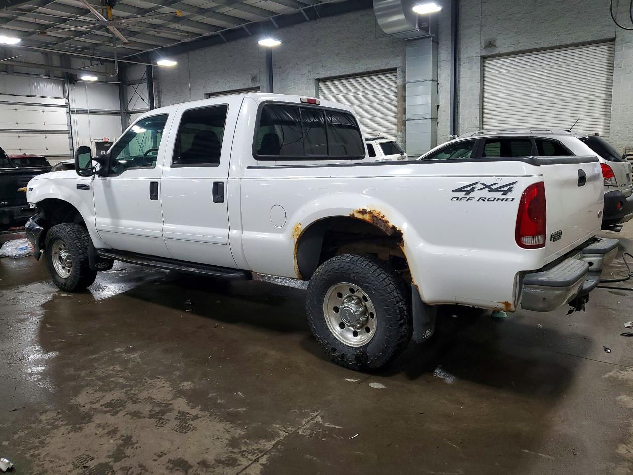 2002 Ford F250 Super Duty White vin: 1FTNW21L02ED48220