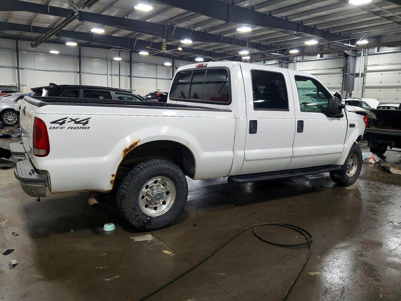 2002 Ford F250 Super Duty White vin: 1FTNW21L02ED48220
