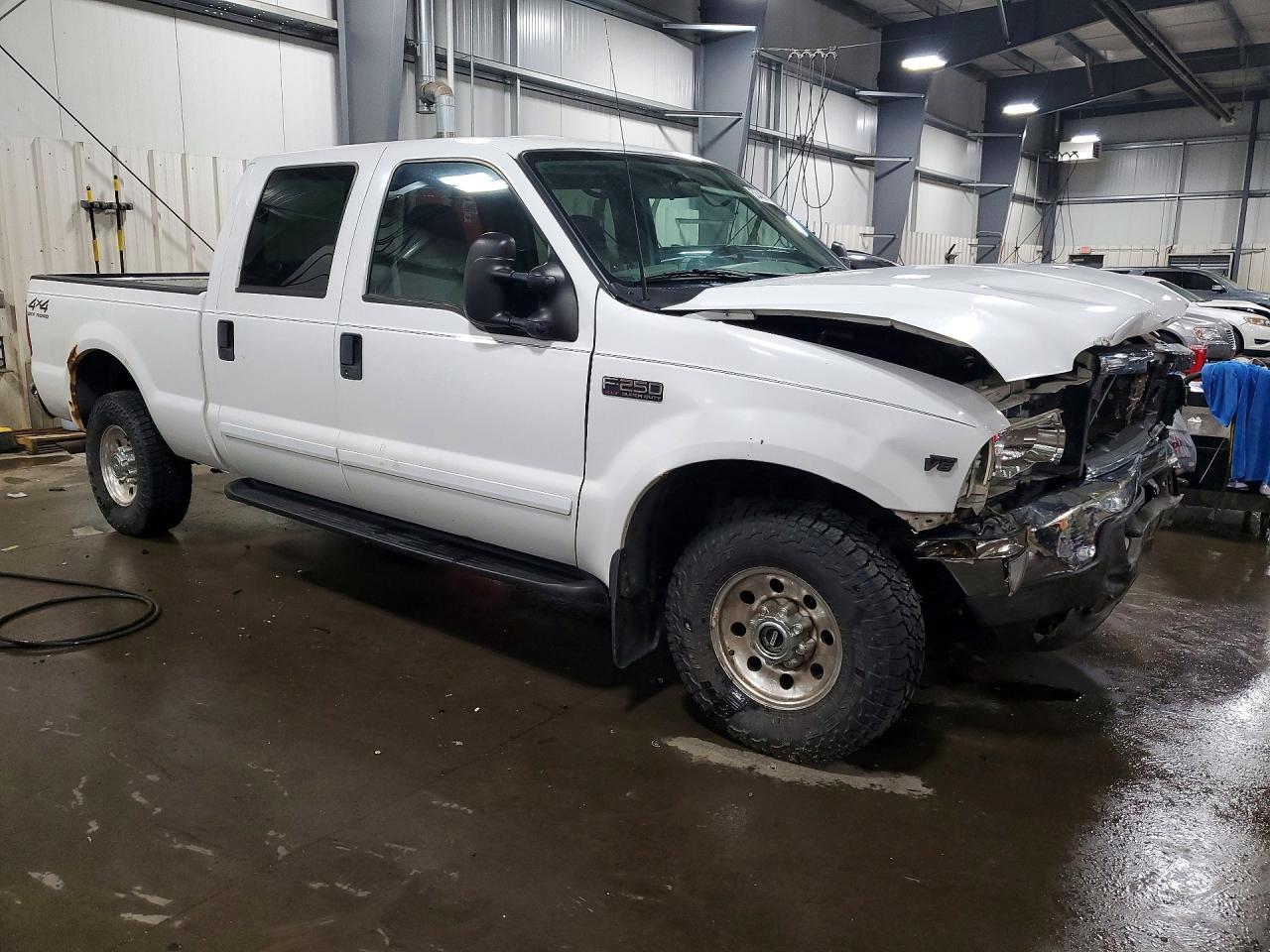 2002 Ford F250 Super Duty White vin: 1FTNW21L02ED48220