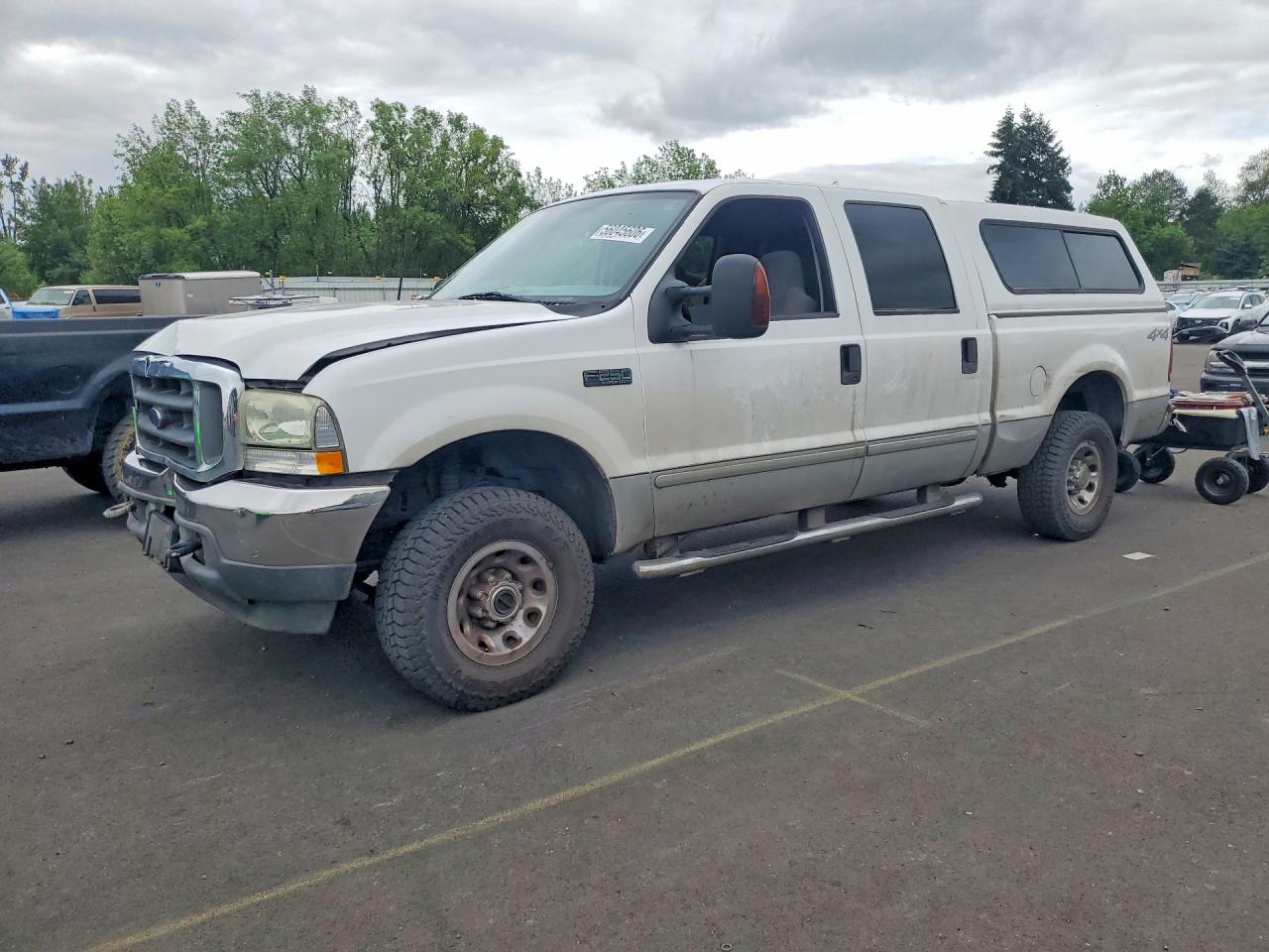 2003 Ford F250 Super Duty White vin: 1FTNW21L03ED52785