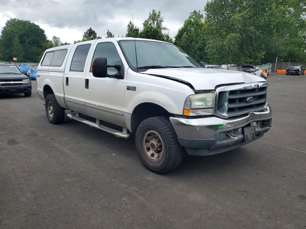 2003 Ford F250 Super Duty White vin: 1FTNW21L03ED52785