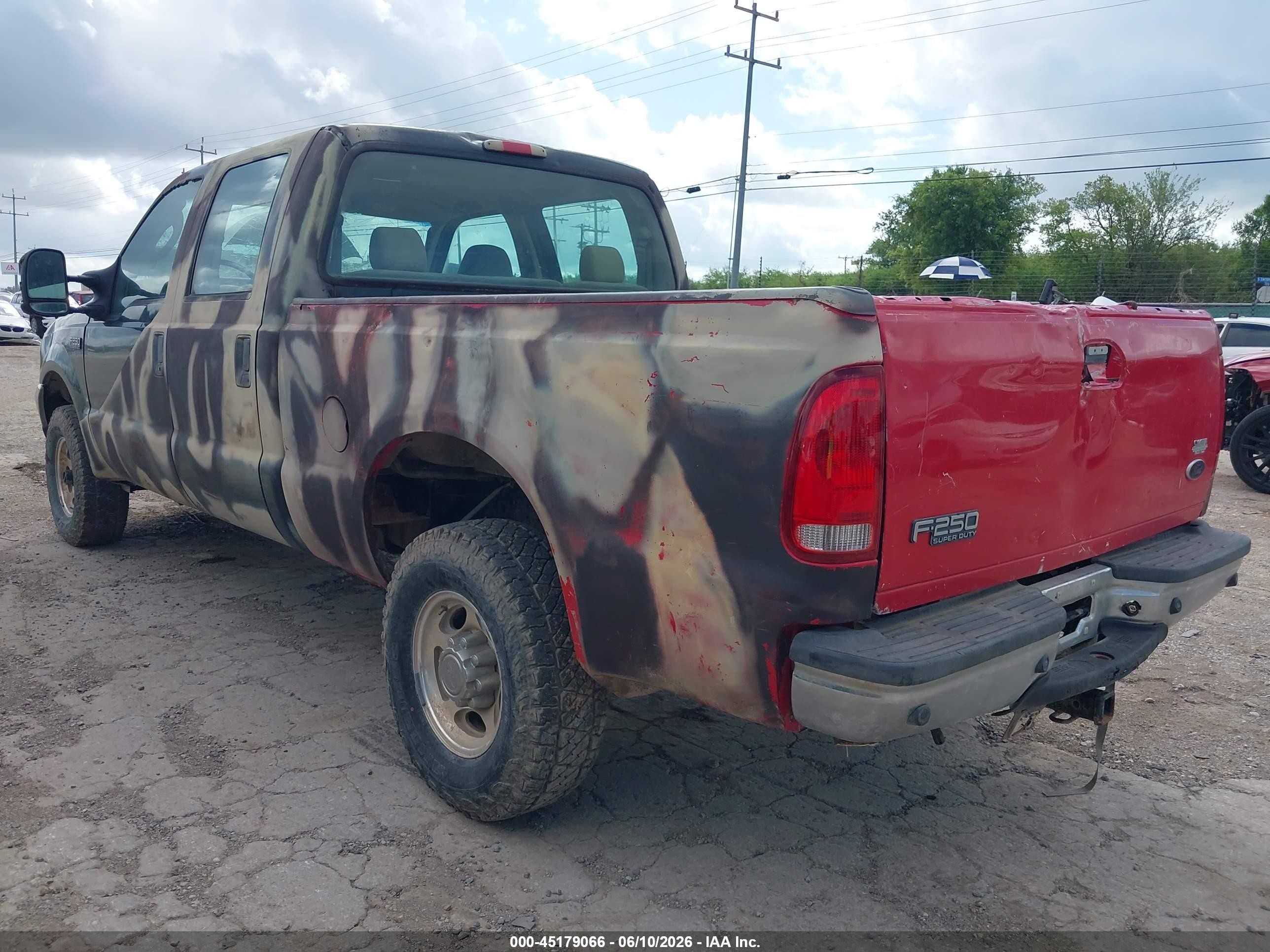 2004 Ford F-250 Lariat/xl/xlt Green vin: 1FTNW21L04EB09995