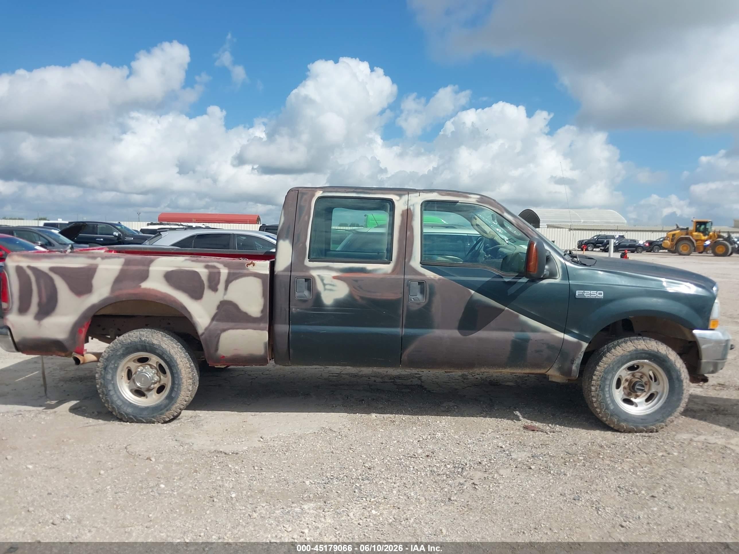 2004 Ford F-250 Lariat/xl/xlt Green vin: 1FTNW21L04EB09995