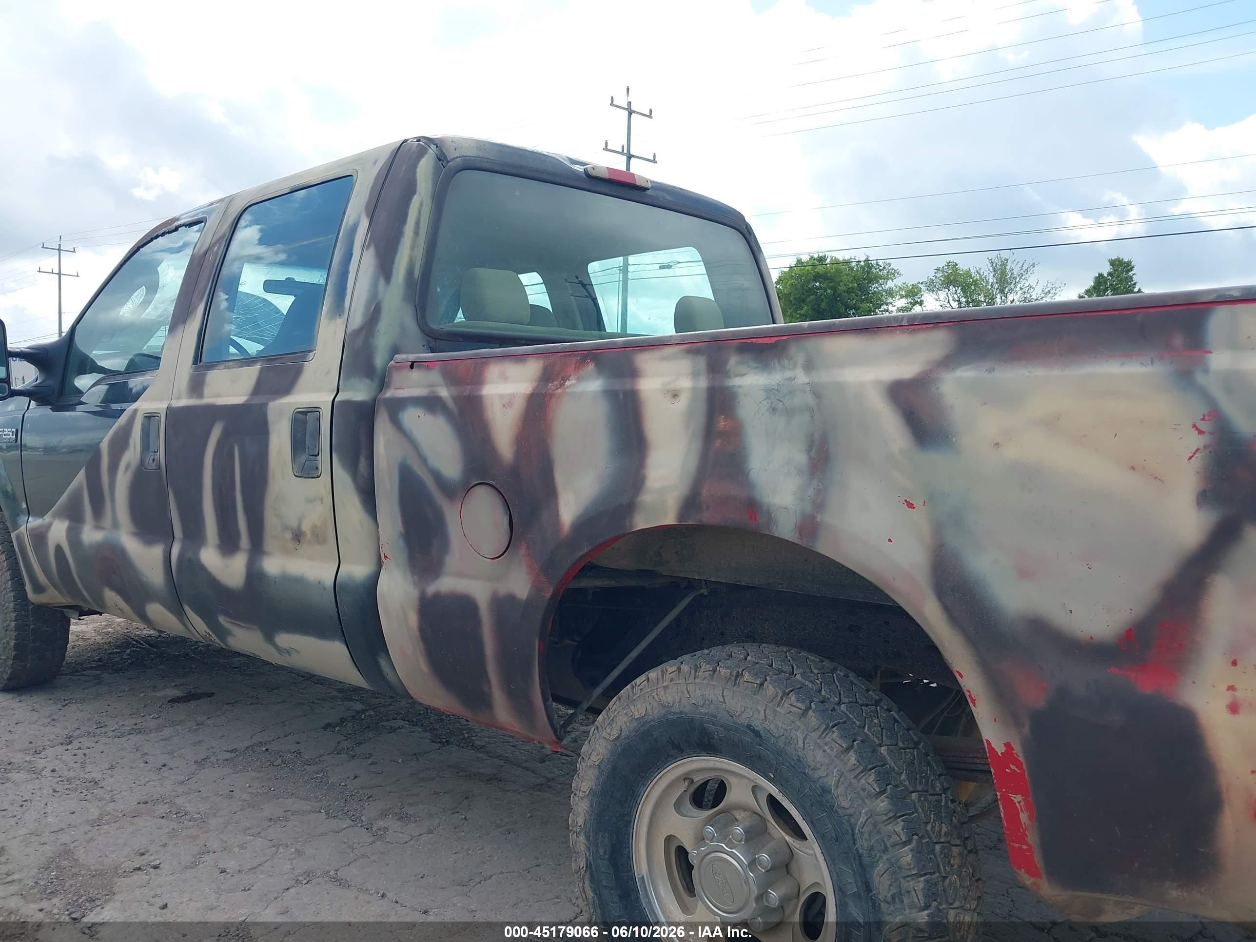2004 Ford F-250 Lariat/xl/xlt Green vin: 1FTNW21L04EB09995