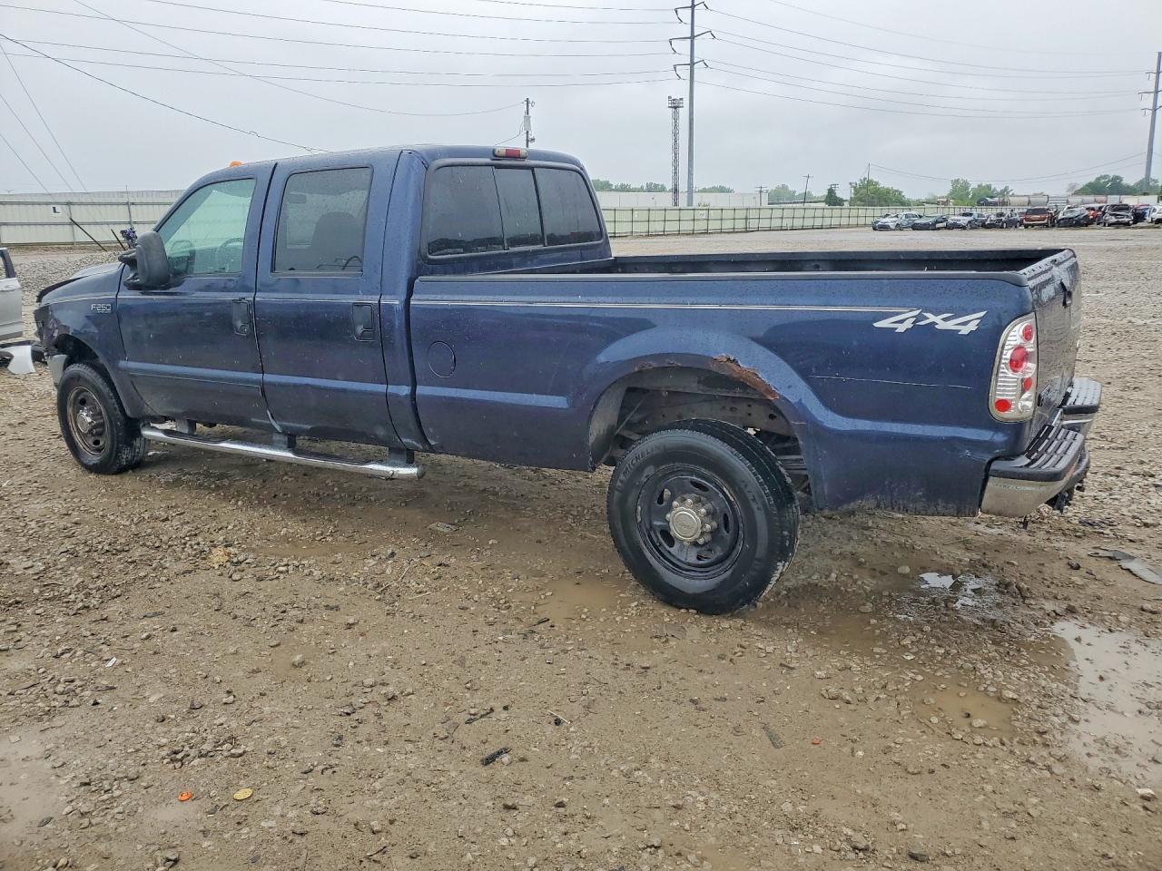 2002 Ford F250 Super Duty Blue vin: 1FTNW21L12EC77741