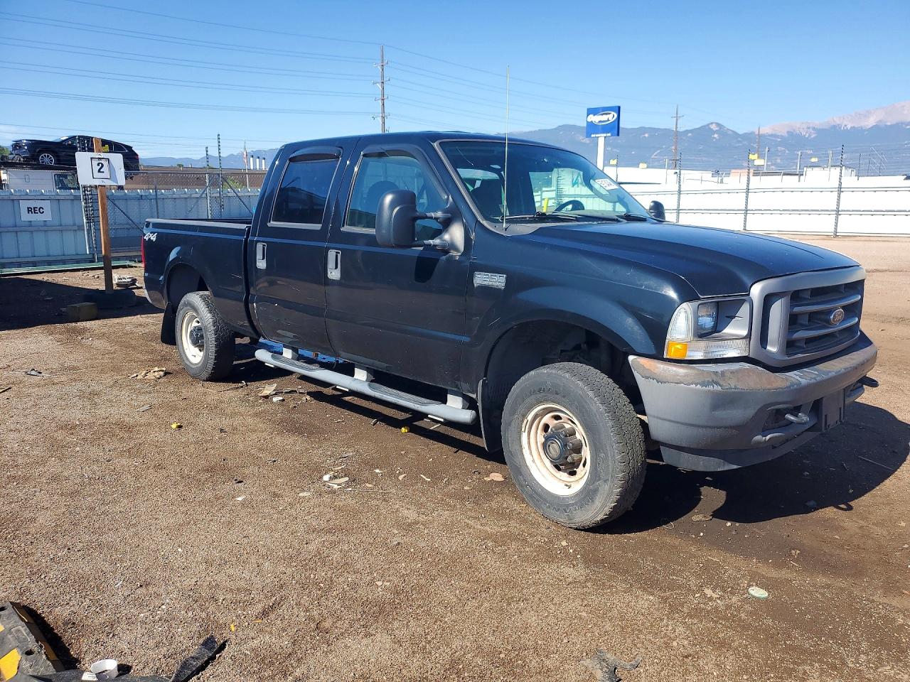 2004 Ford F250 Super Duty Black vin: 1FTNW21L14EC78326