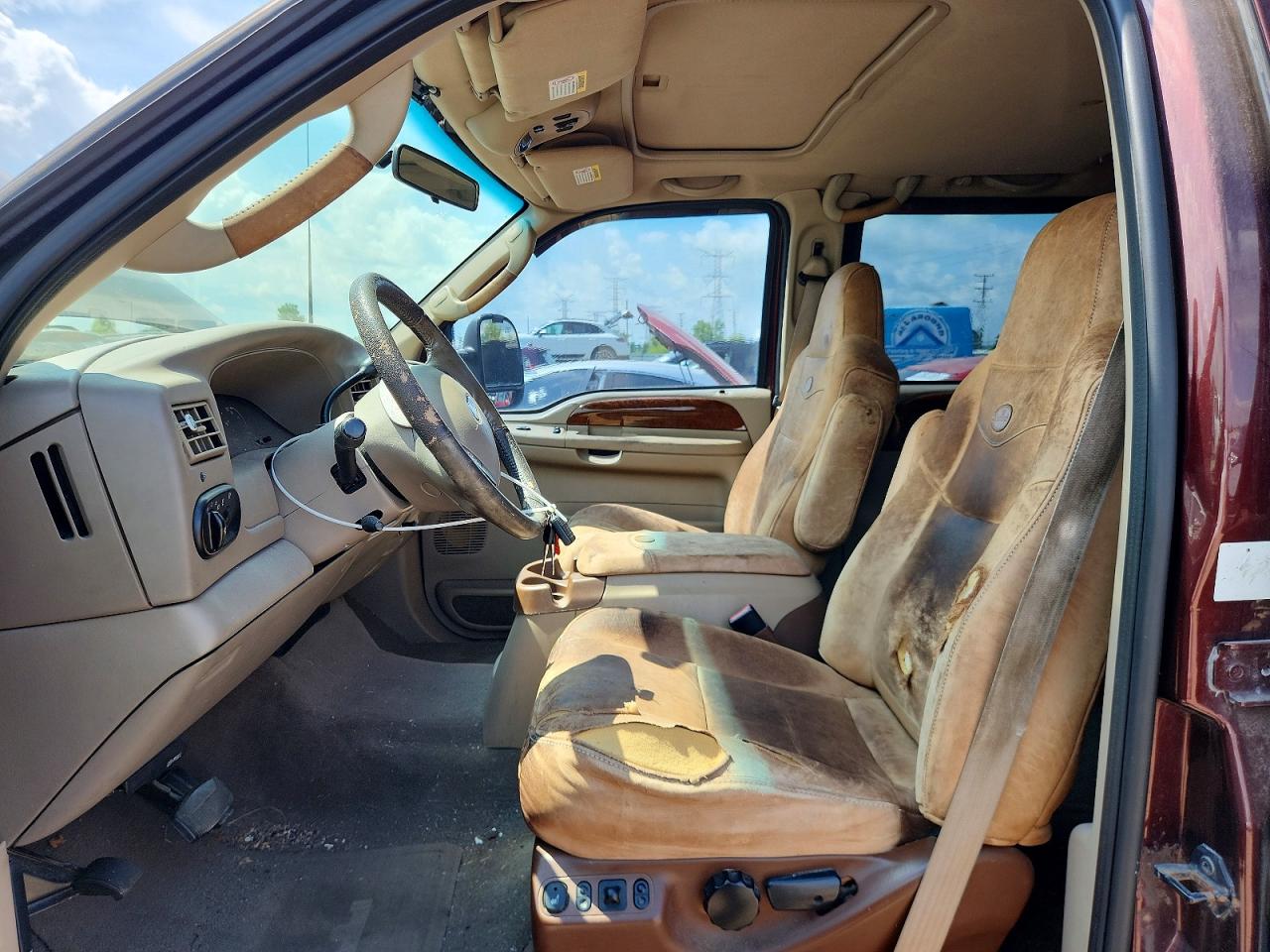 2003 Ford F250 Super Duty Maroon vin: 1FTNW21L33EC34858