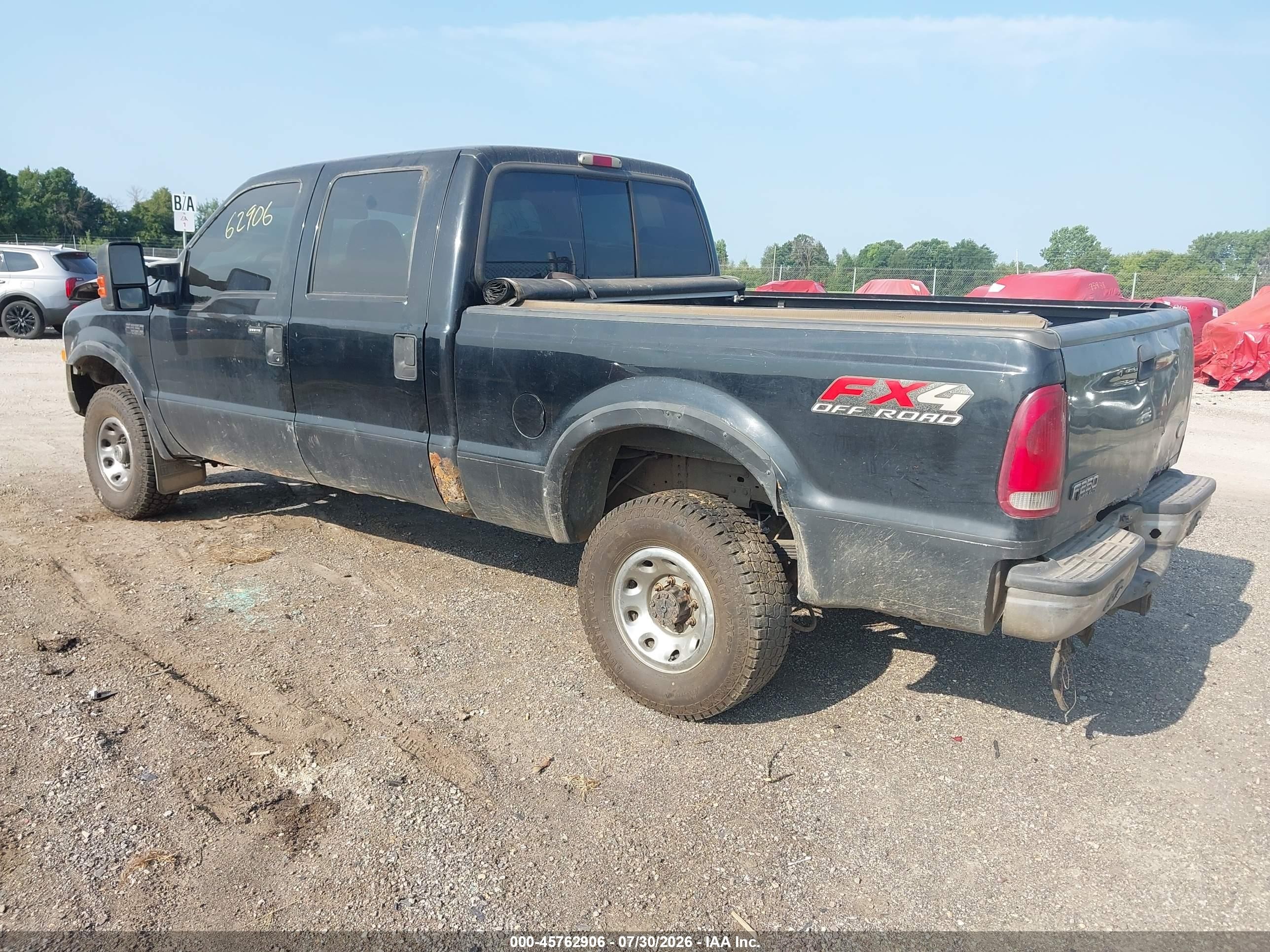 2004 Ford F-250 Lariat/xl/xlt Black vin: 1FTNW21L34EB78034