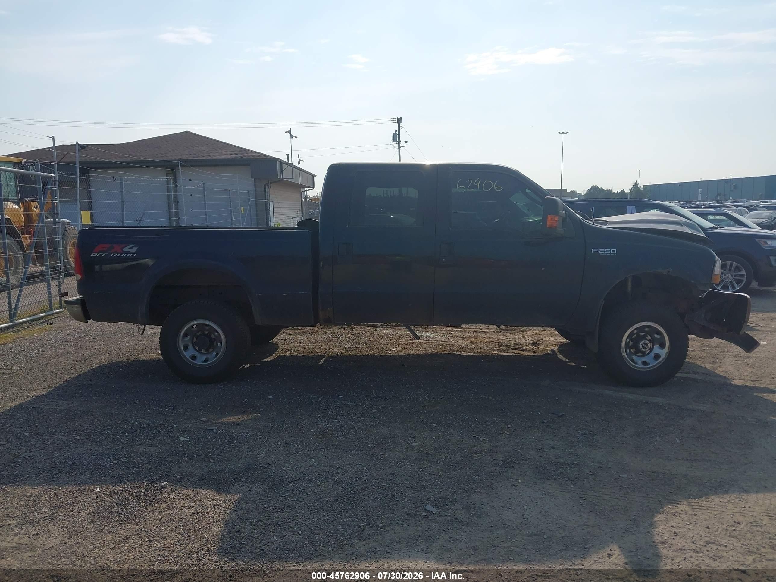 2004 Ford F-250 Lariat/xl/xlt Black vin: 1FTNW21L34EB78034