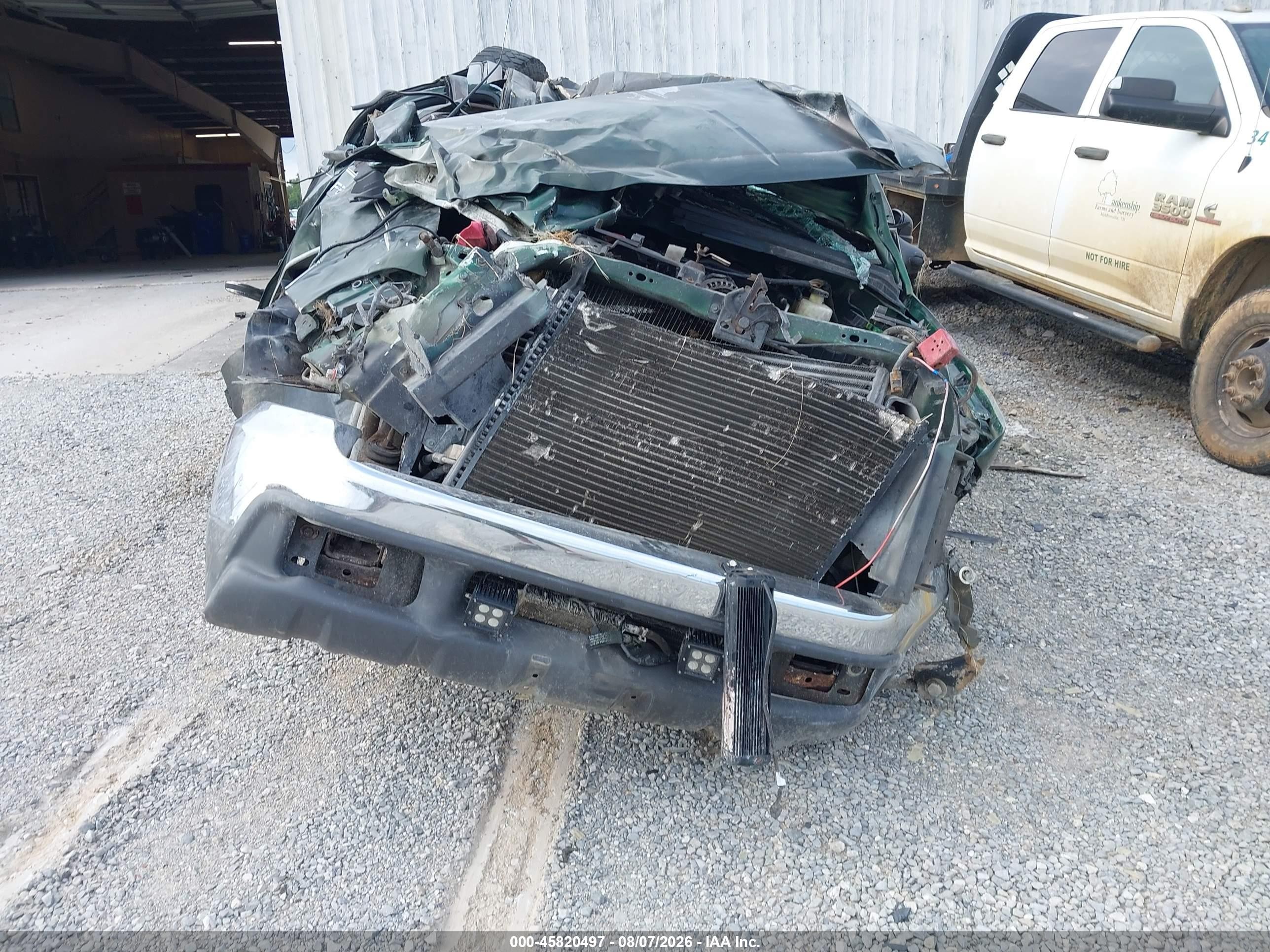 2000 Ford F-250 Lariat/xl/xlt Green vin: 1FTNW21L3YEB92005
