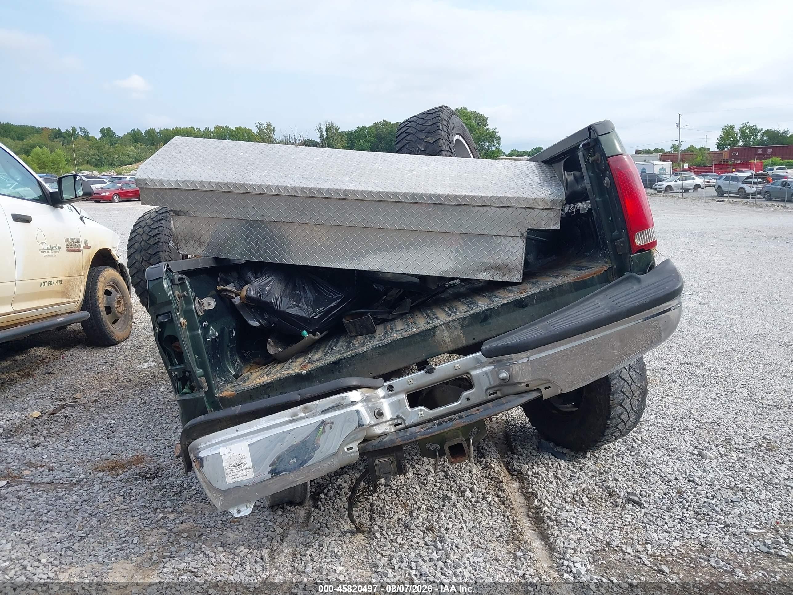 2000 Ford F-250 Lariat/xl/xlt Green vin: 1FTNW21L3YEB92005