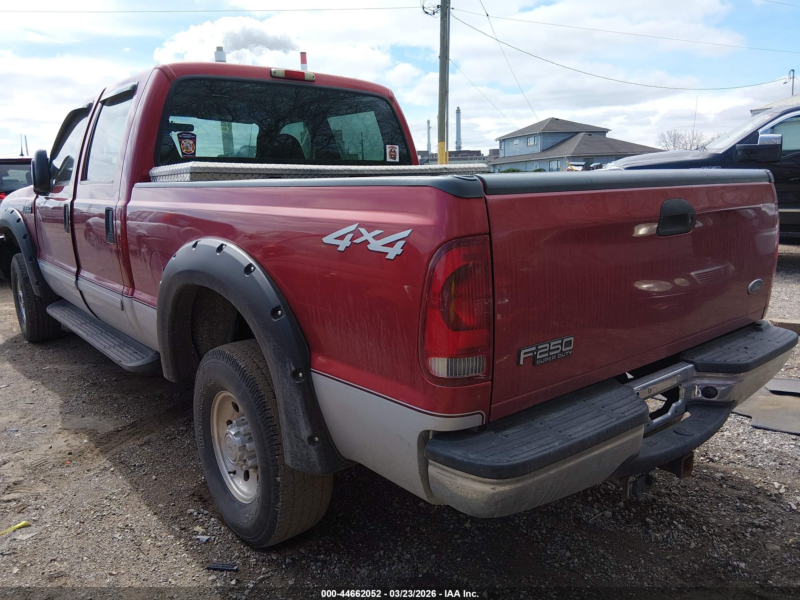 2001 Ford F-250 Lariat/xl/xlt Красный vin: 1FTNW21L41ED29104