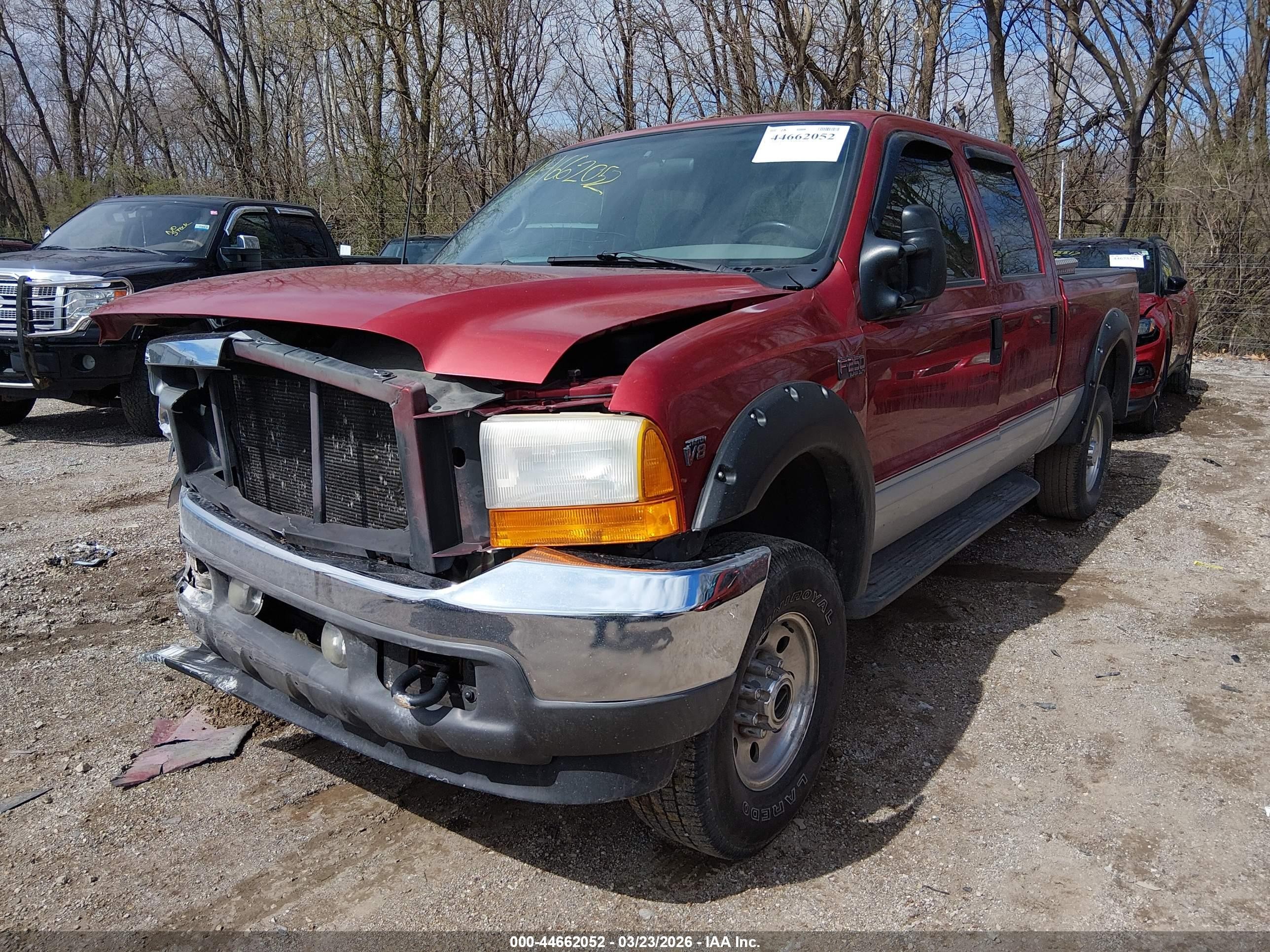 2001 Ford F-250 Lariat/xl/xlt Красный vin: 1FTNW21L41ED29104