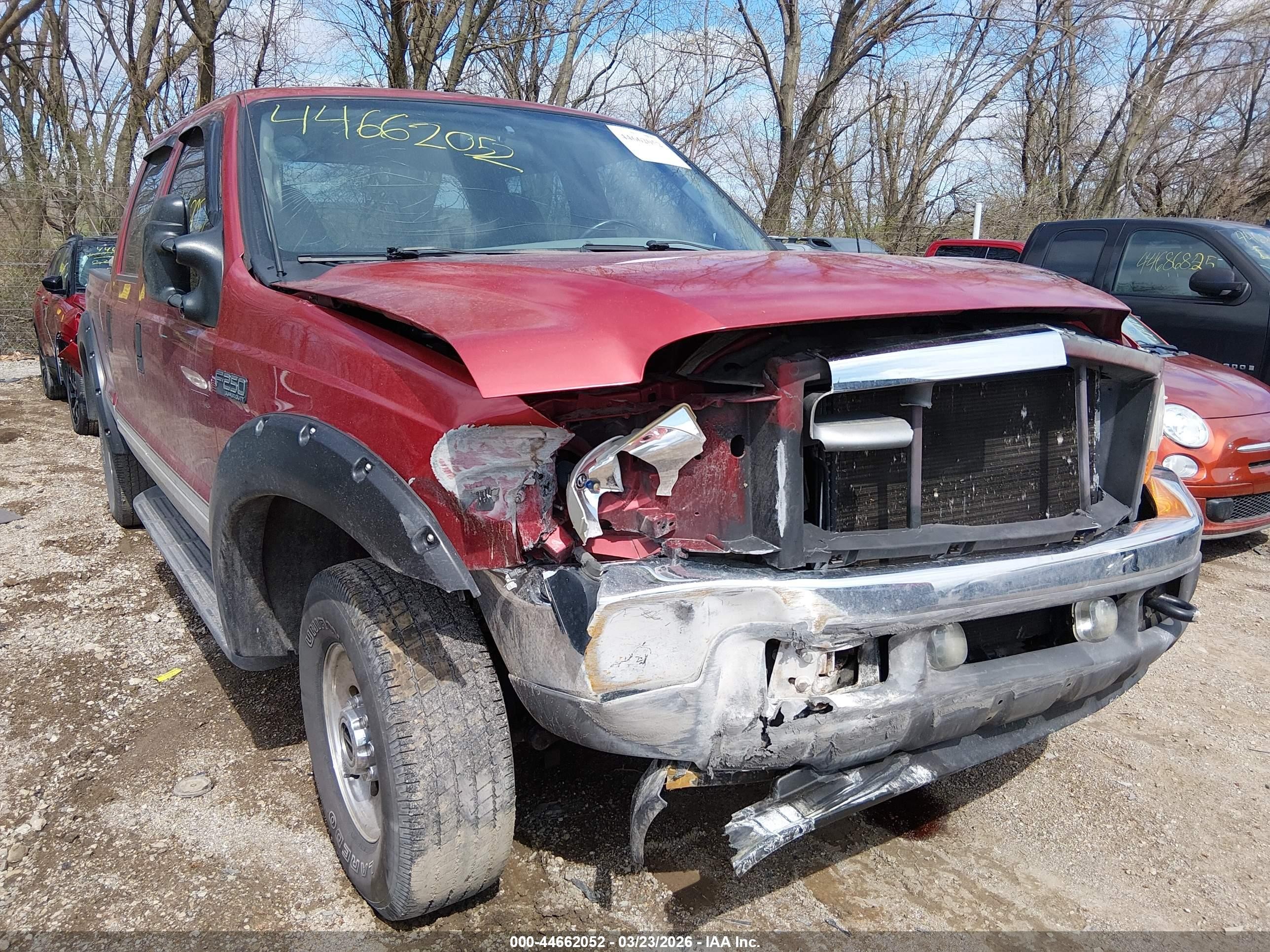 2001 Ford F-250 Lariat/xl/xlt Красный vin: 1FTNW21L41ED29104