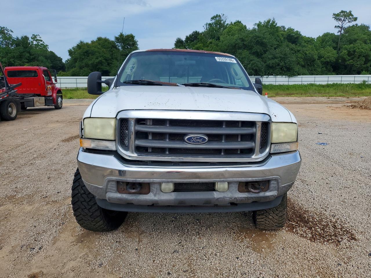 2003 Ford F250 4wd White vin: 1FTNW21L43EC73653