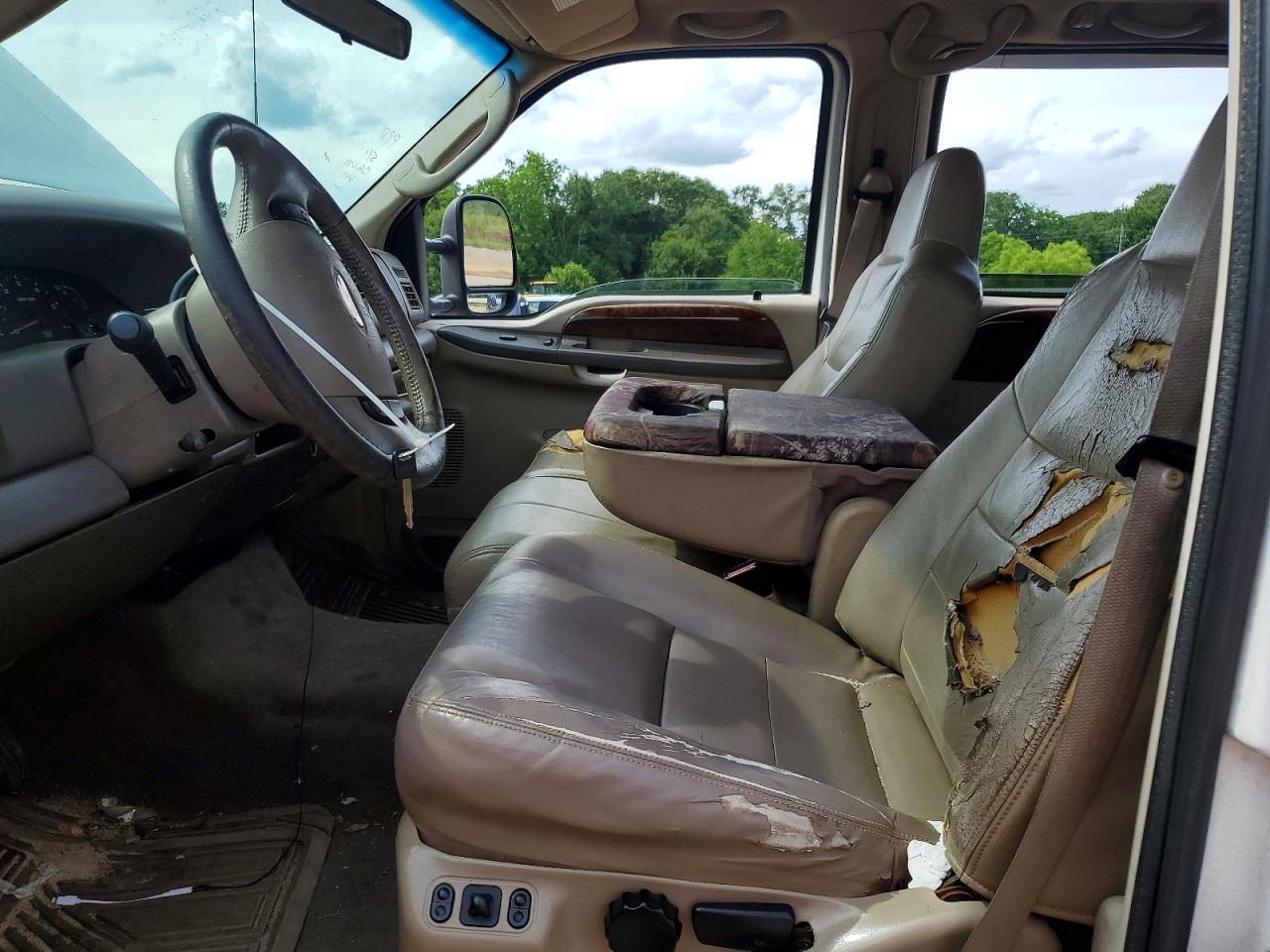 2003 Ford F250 4wd White vin: 1FTNW21L43EC73653