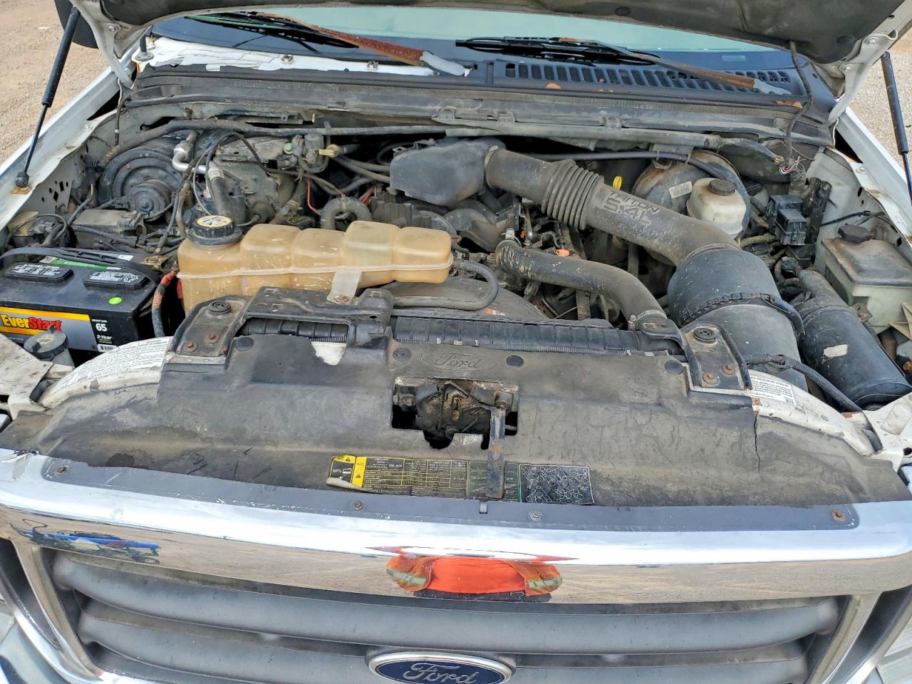 2003 Ford F250 4wd White vin: 1FTNW21L43EC73653