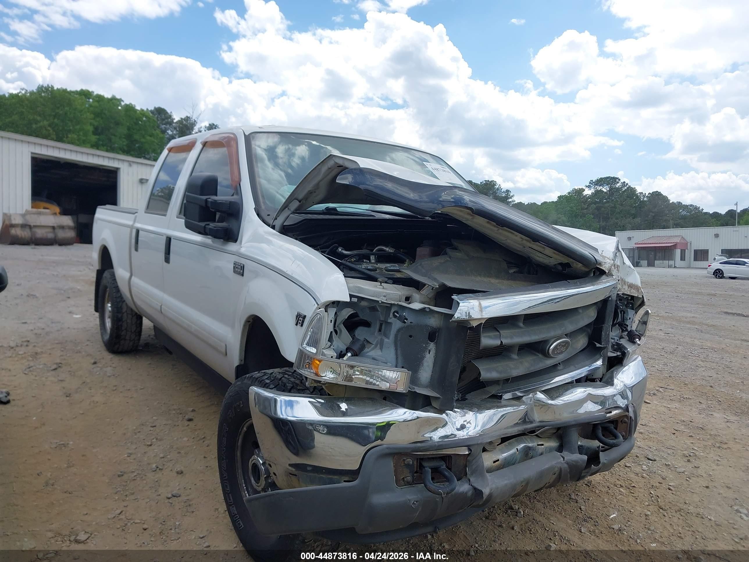 2001 Ford F-250 Lariat/xl/xlt White vin: 1FTNW21L51EB21250