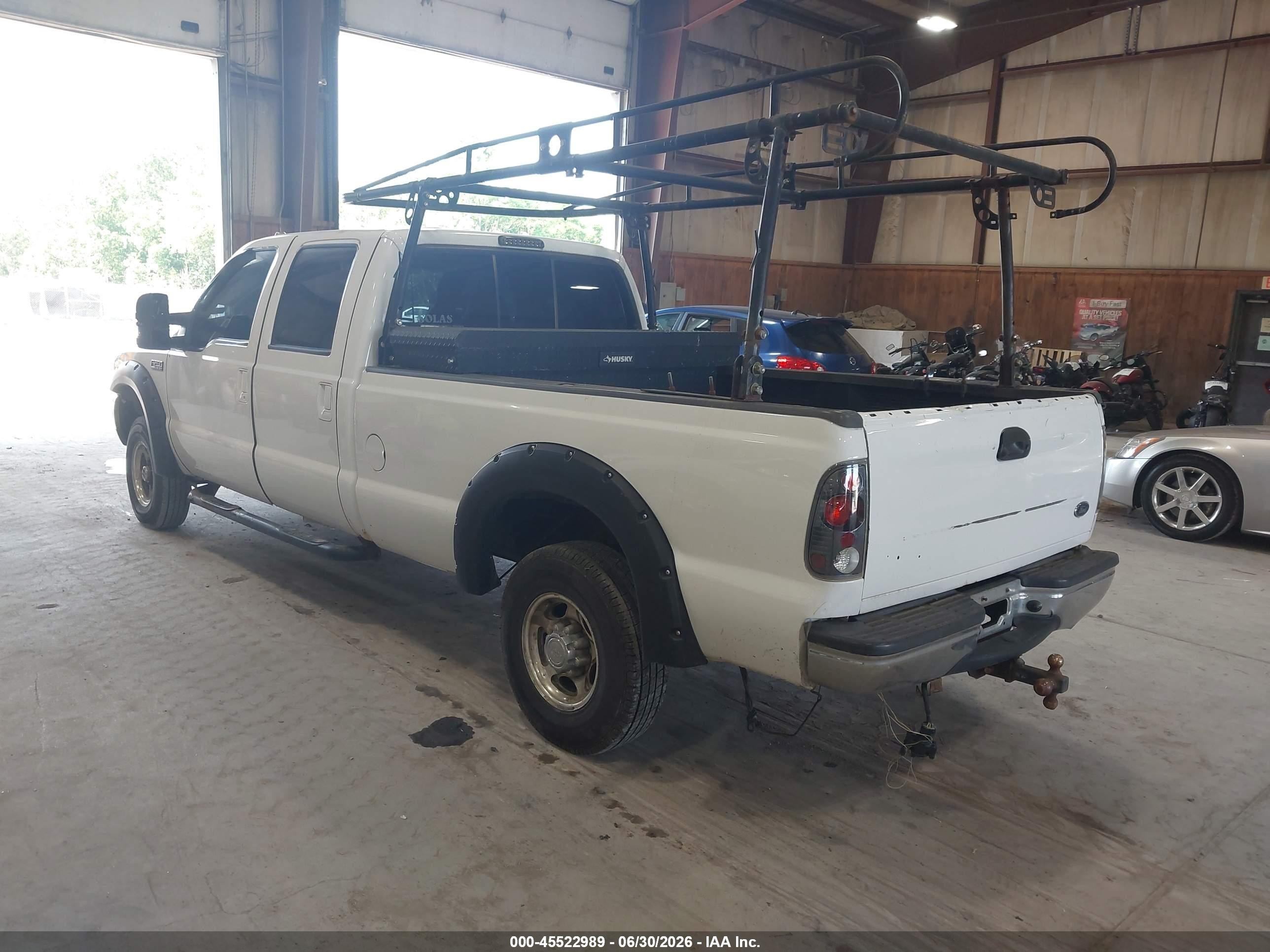 2001 Ford F-250 Lariat/xl/xlt Белый vin: 1FTNW21L61EB88407