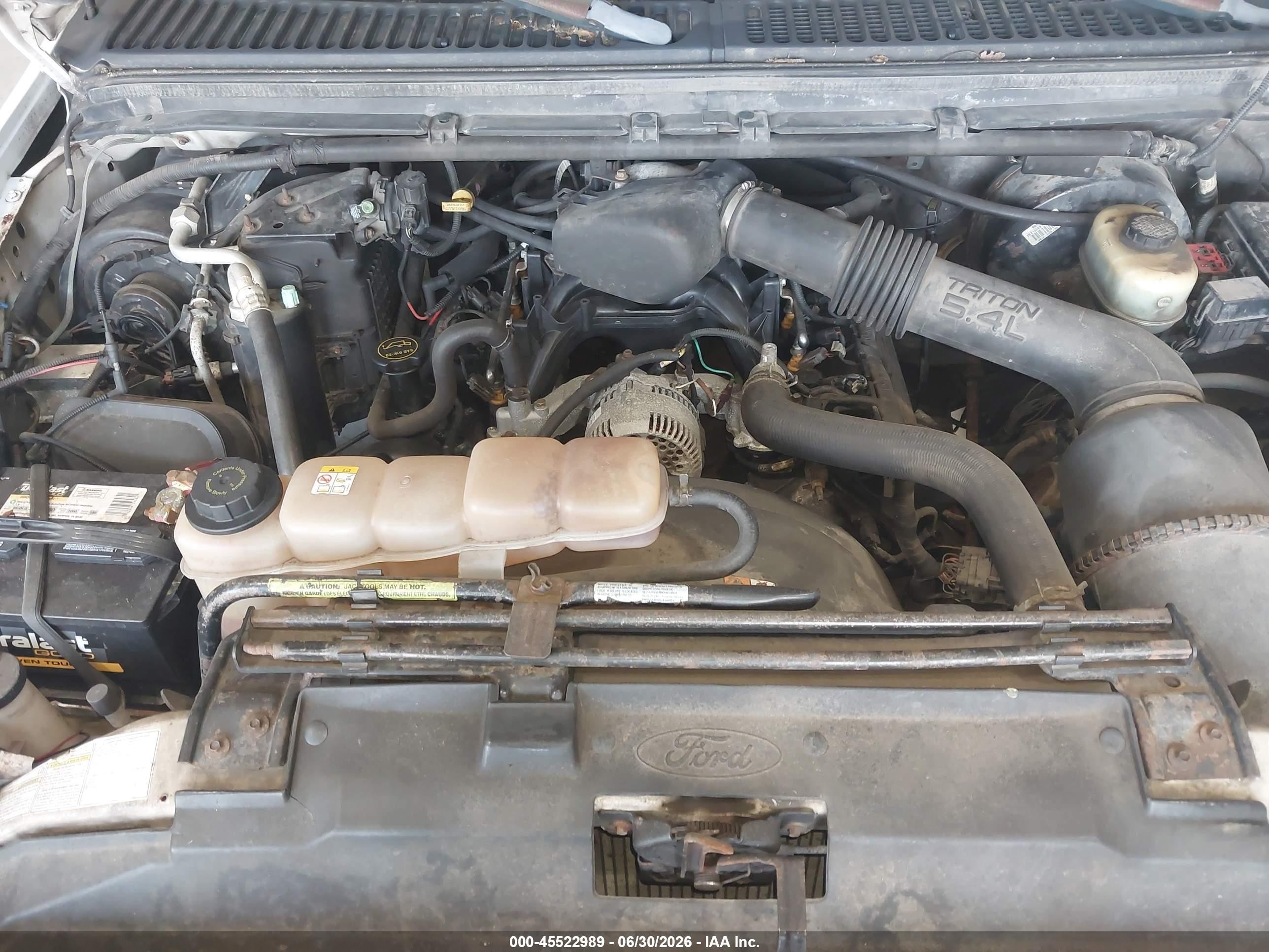2001 Ford F-250 Lariat/xl/xlt Белый vin: 1FTNW21L61EB88407
