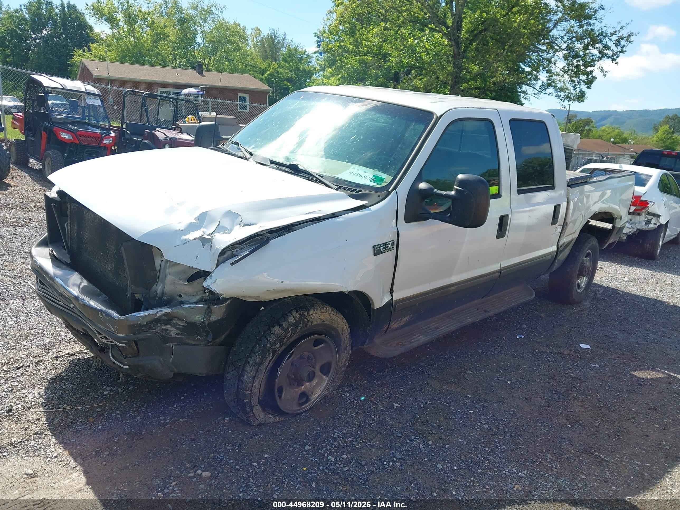 2002 Ford F-250 Lariat/xl/xlt White vin: 1FTNW21L62EB58308