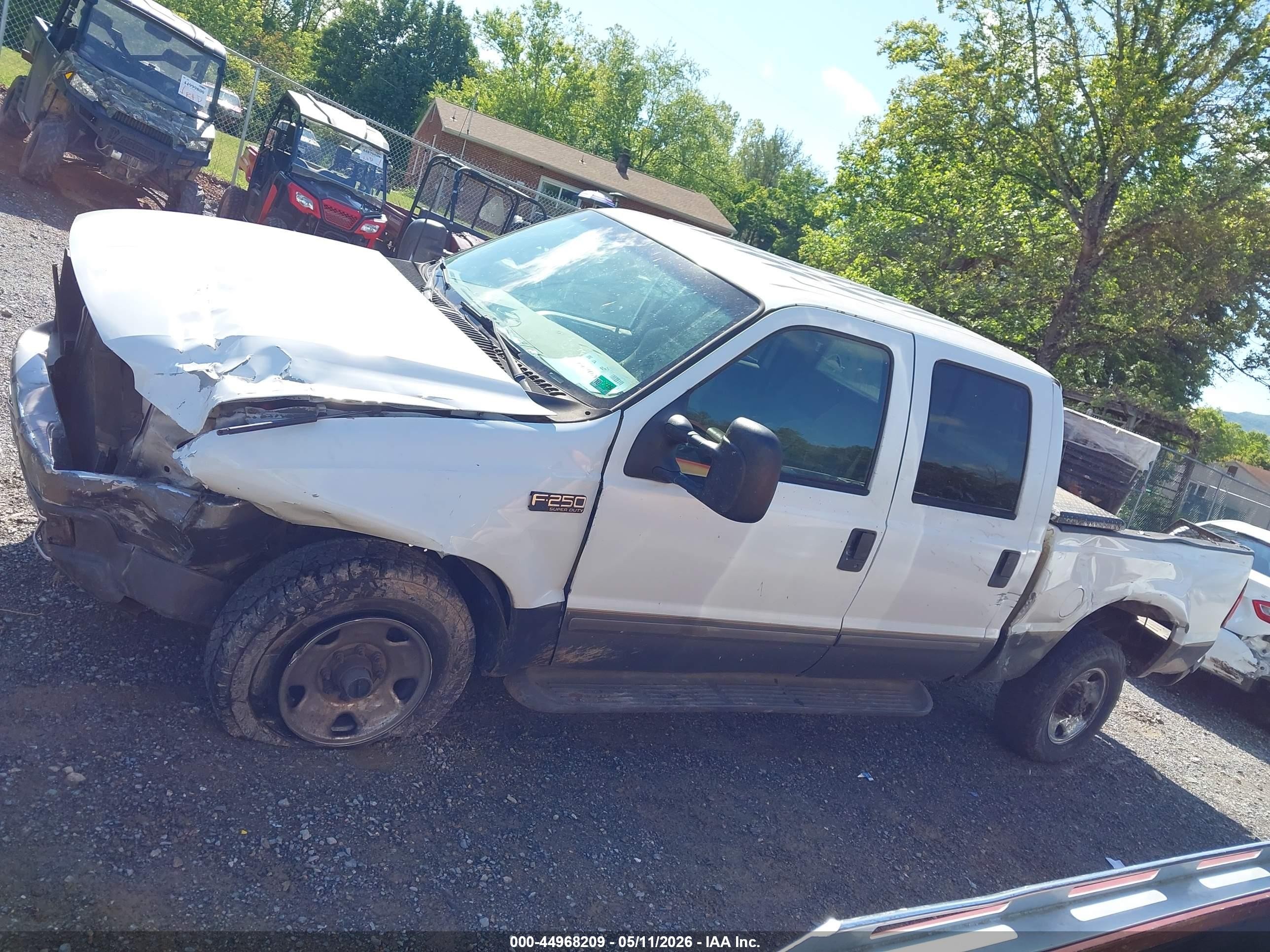 2002 Ford F-250 Lariat/xl/xlt White vin: 1FTNW21L62EB58308