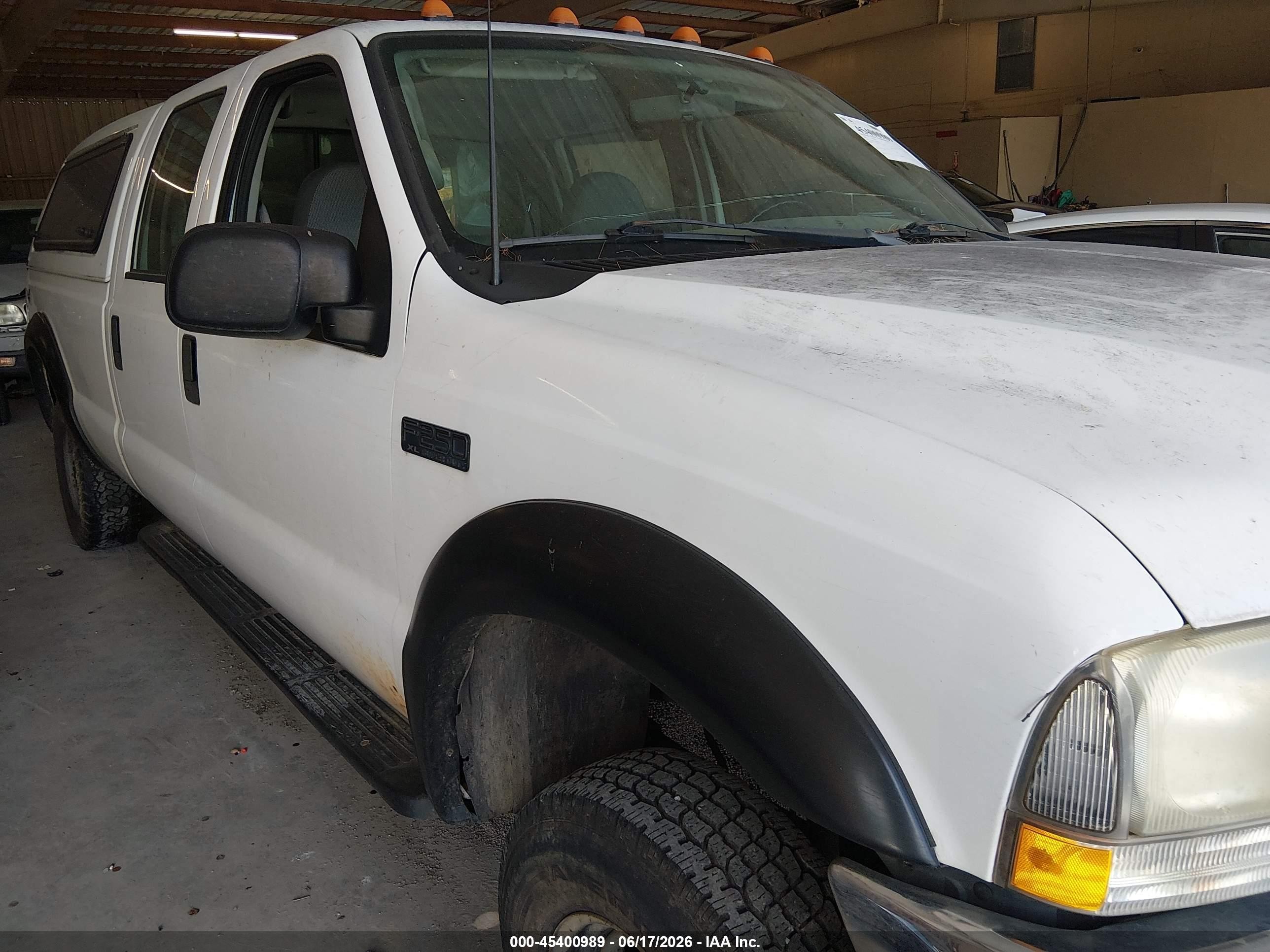 2003 Ford F-250 Lariat/xl/xlt White vin: 1FTNW21L63EA07910