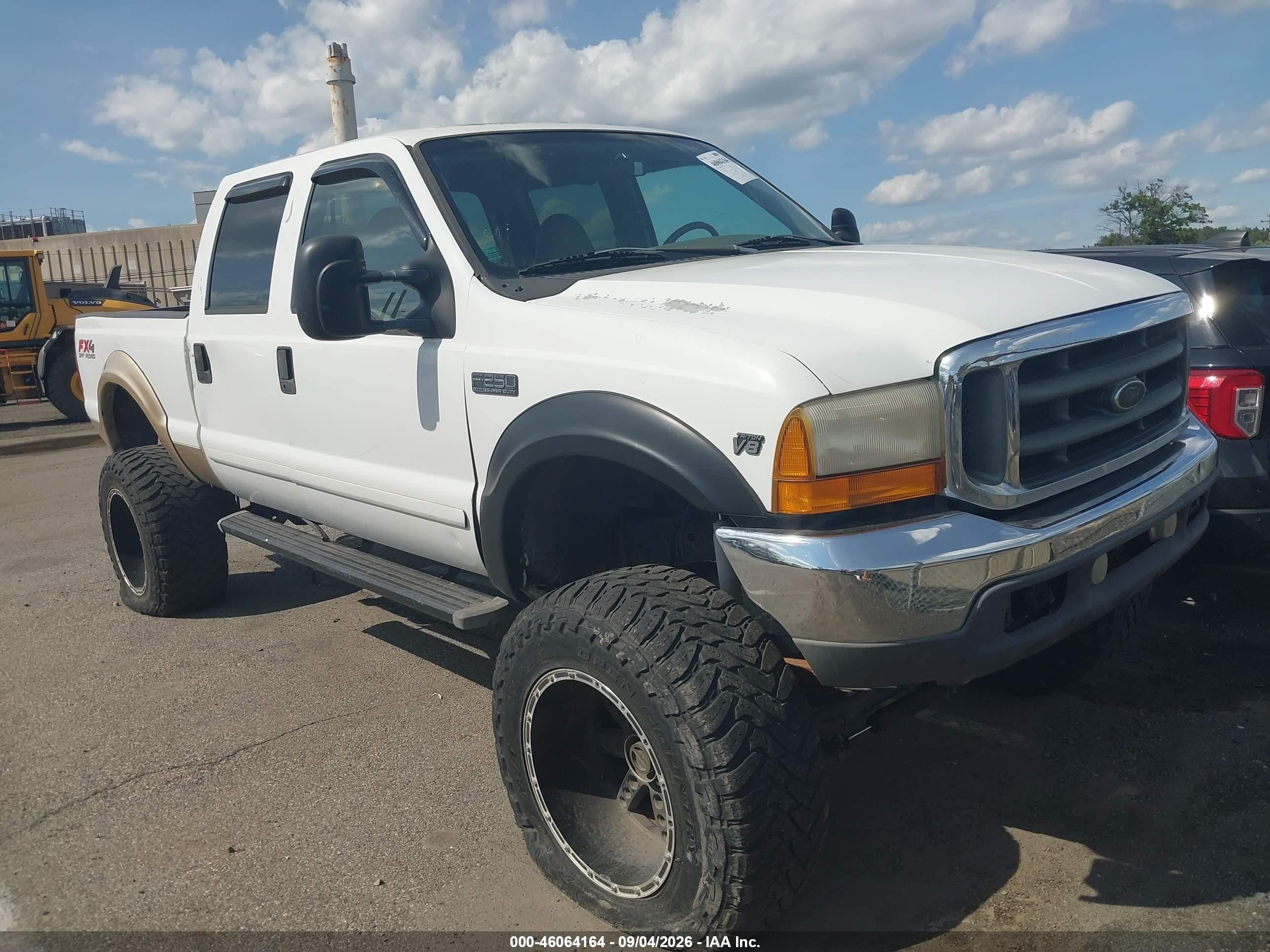 2001 Ford F-250 Lariat/xl/xlt White vin: 1FTNW21L71EA02874