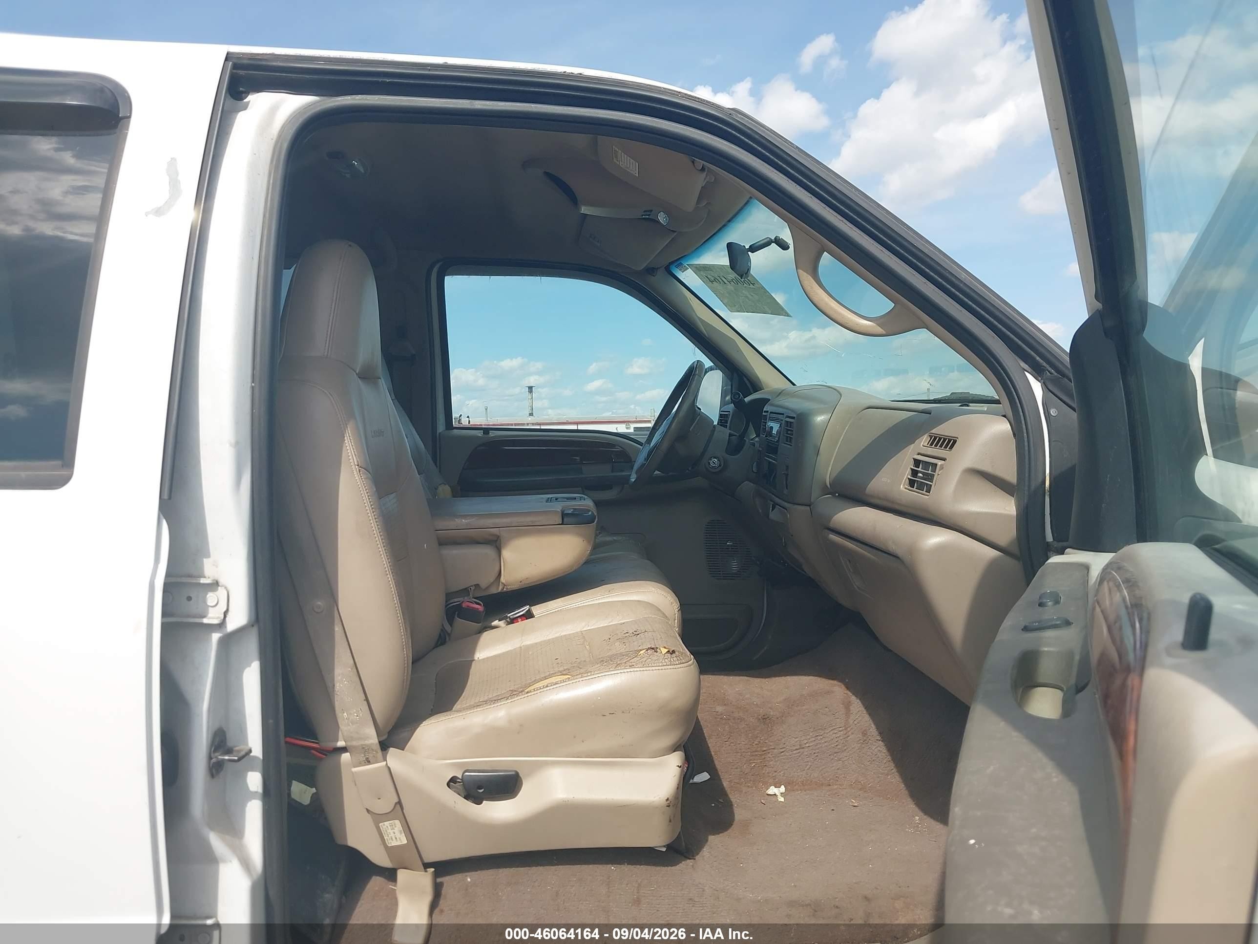 2001 Ford F-250 Lariat/xl/xlt White vin: 1FTNW21L71EA02874